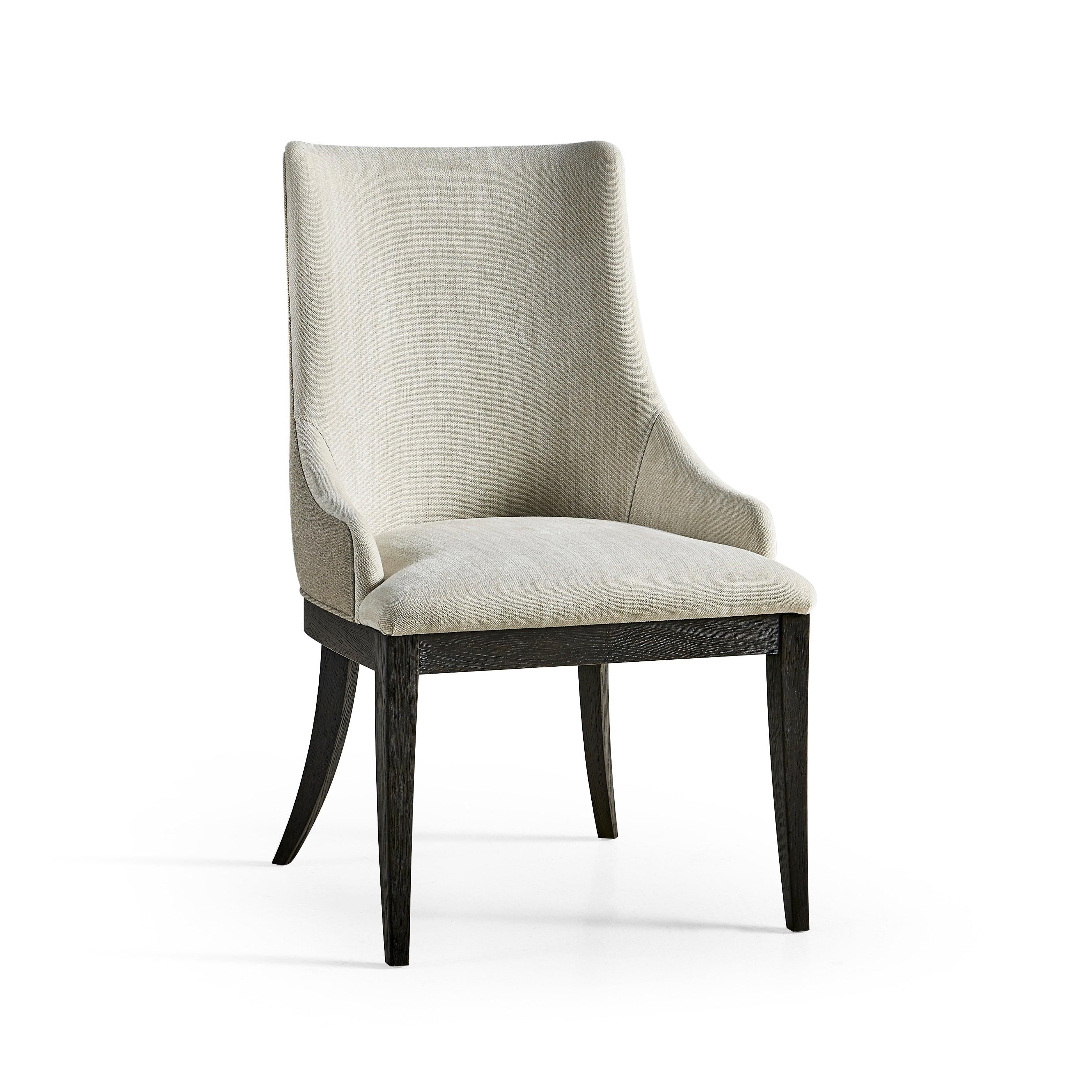 Timeless Aurora Upholstered Side Chair in Ebonized Black - Remutear