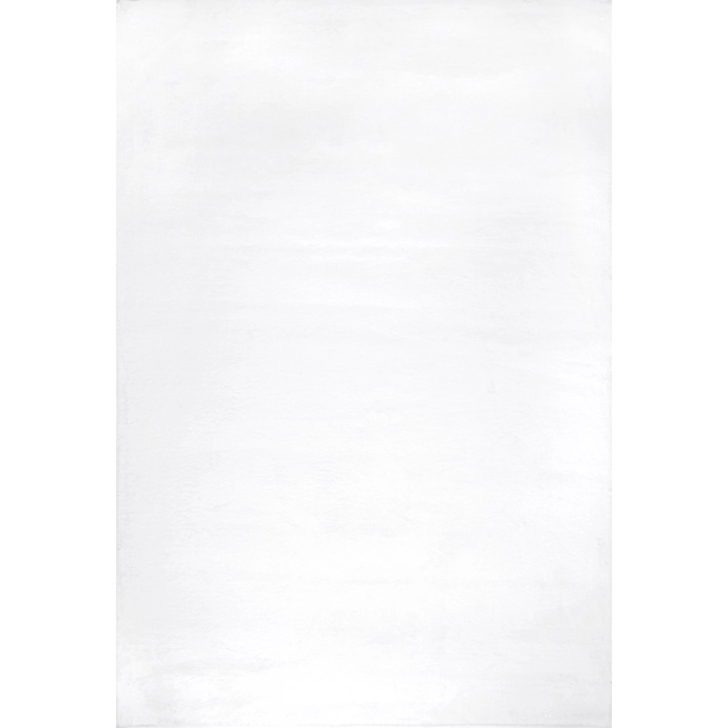 Layne Soft Silky Faux Rabbit Fur Area Rug - Remutear