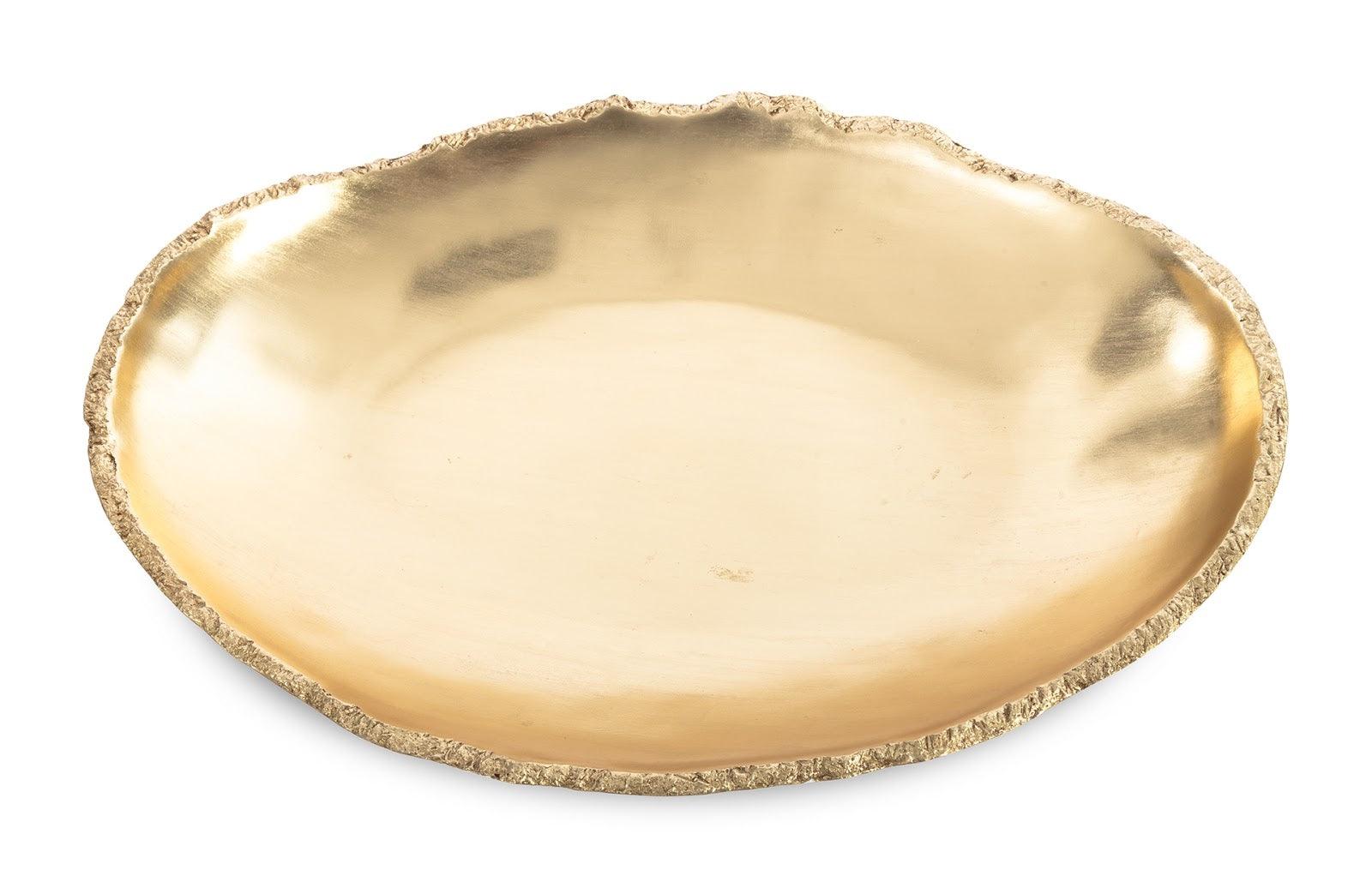 Broken Egg Bowl, White and Gold Leaf, Extra Large - Remutear
