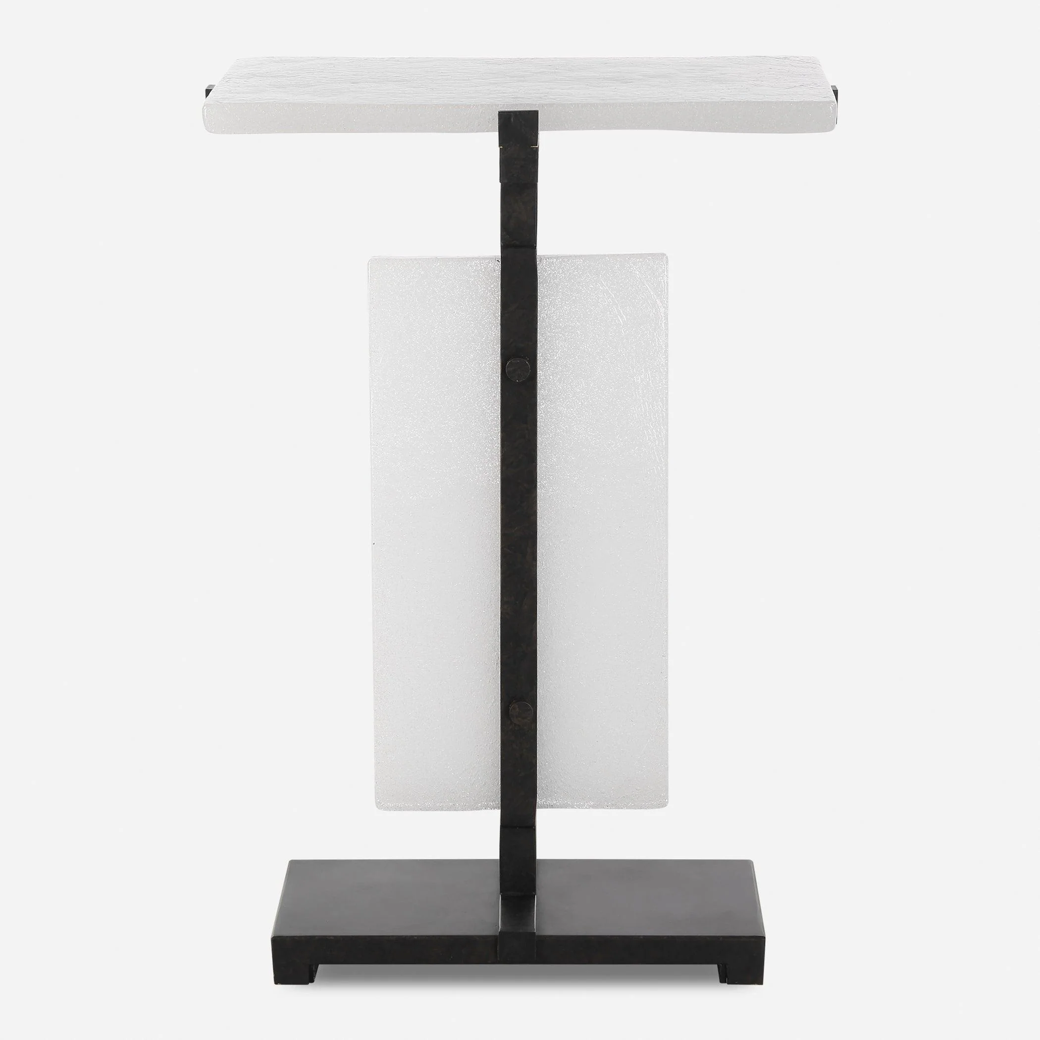 Elements Bubble Glass Accent Table - Remutear