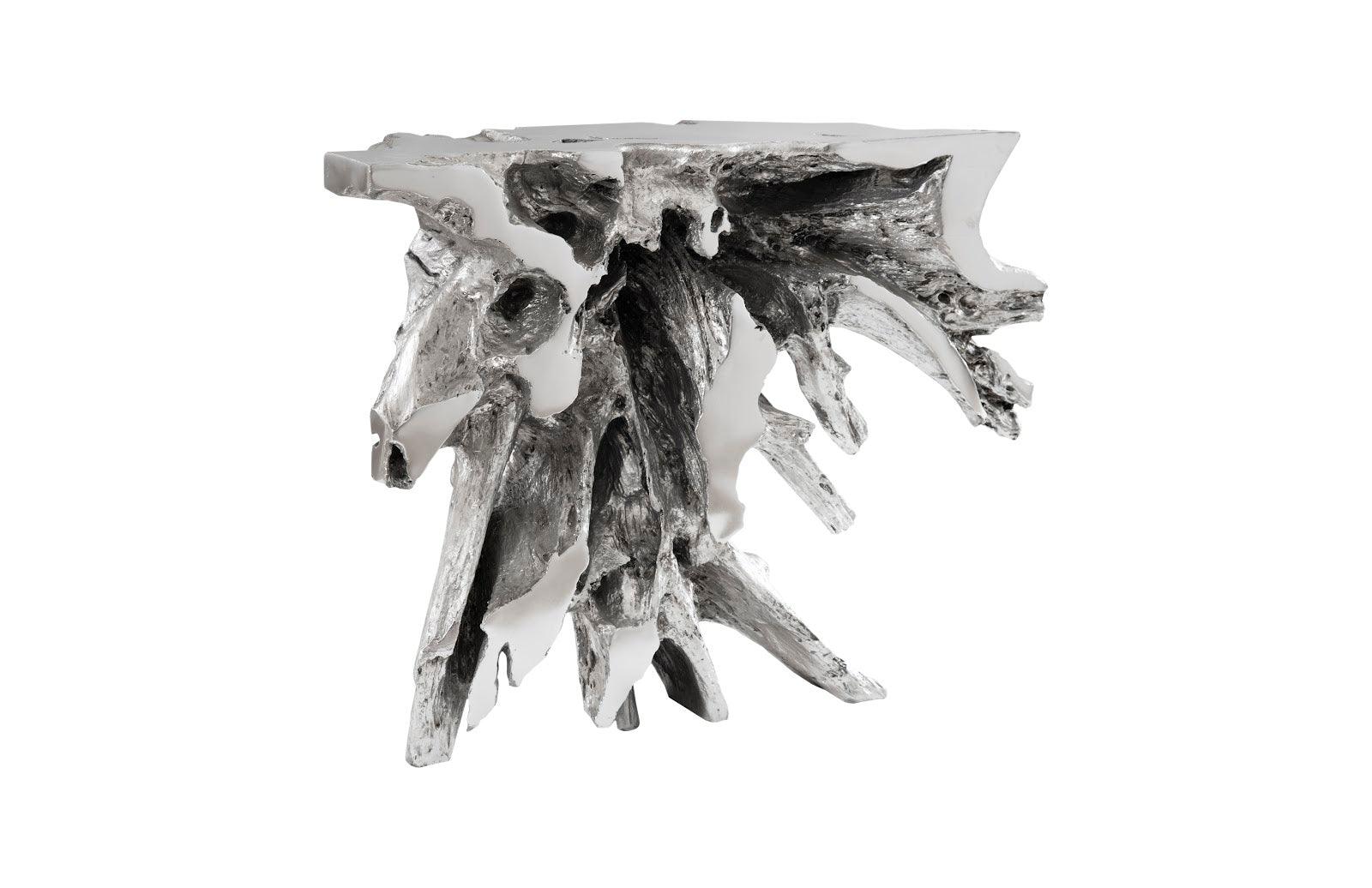 Luxe Freeform Console Table, Silver Leaf - Remutear