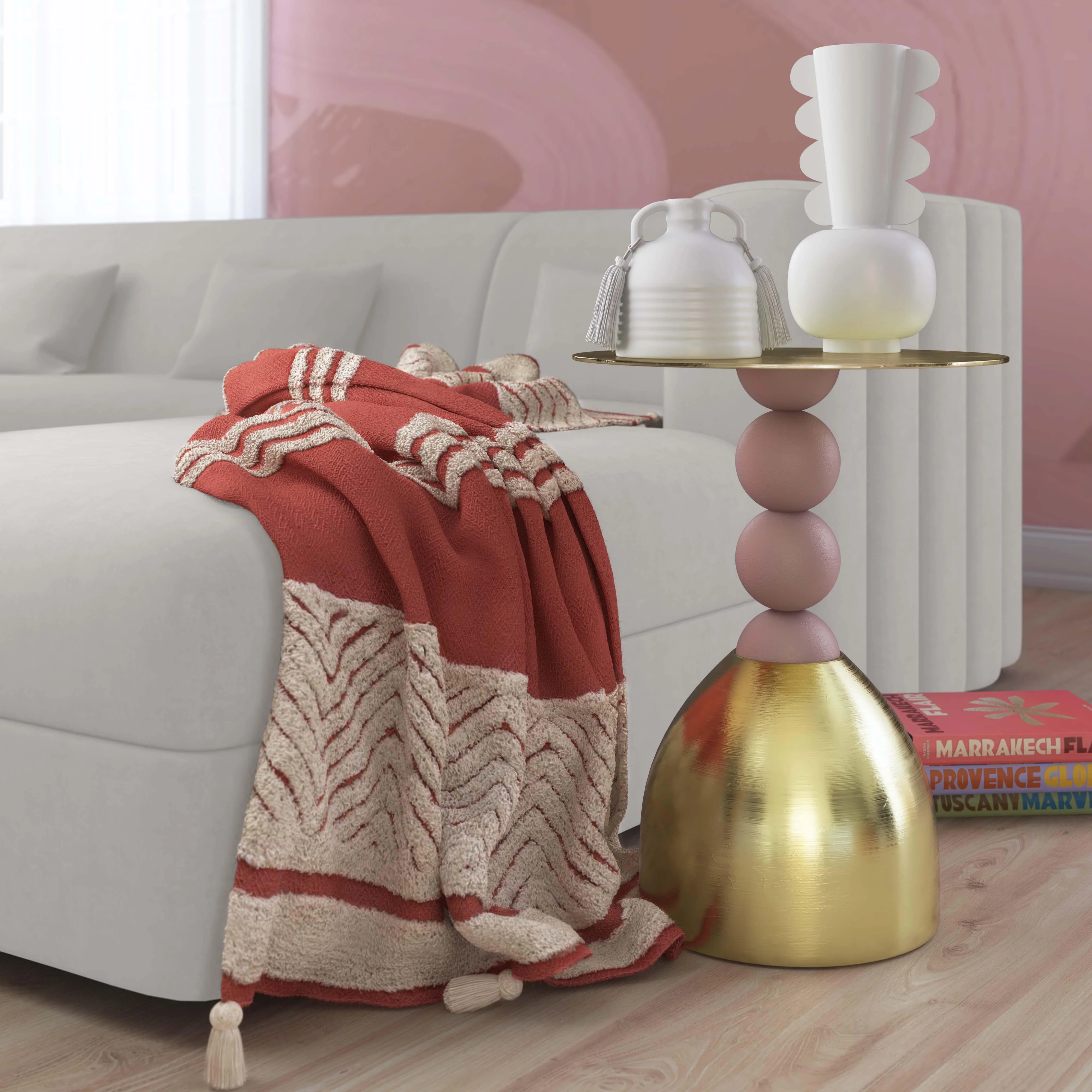 Daleyza Gold Side Table - Remutear