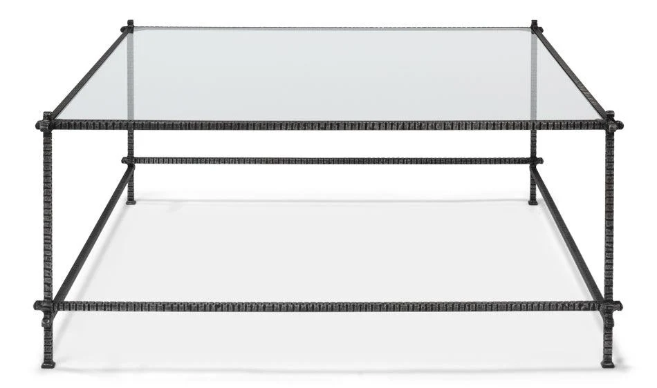 Serrated Edge Iron Coffee Table - Remutear
