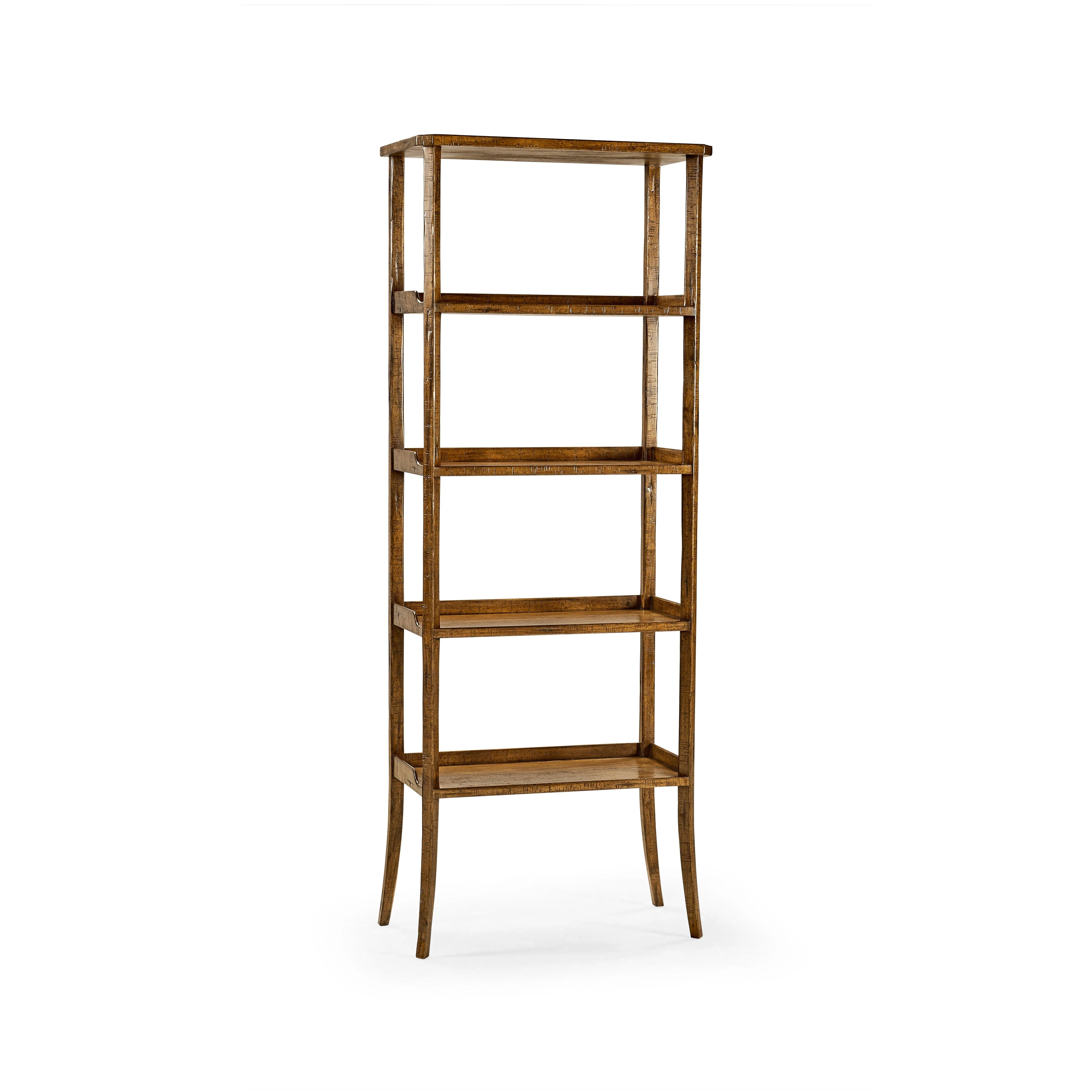 Casual Accents Country Walnut Etagere - Remutear