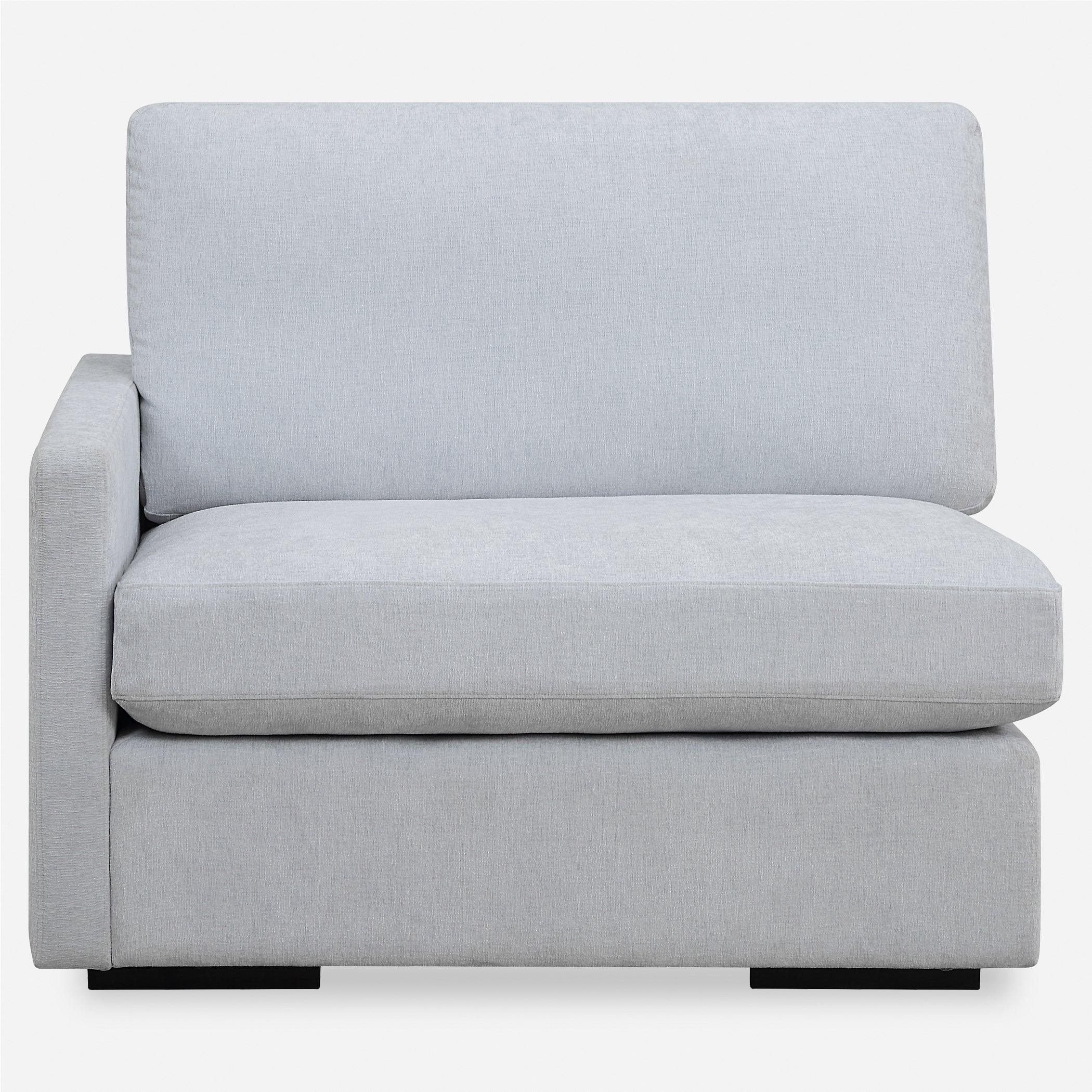 Refuge Cloud Blue Left Arm Facing Sofa - Remutear