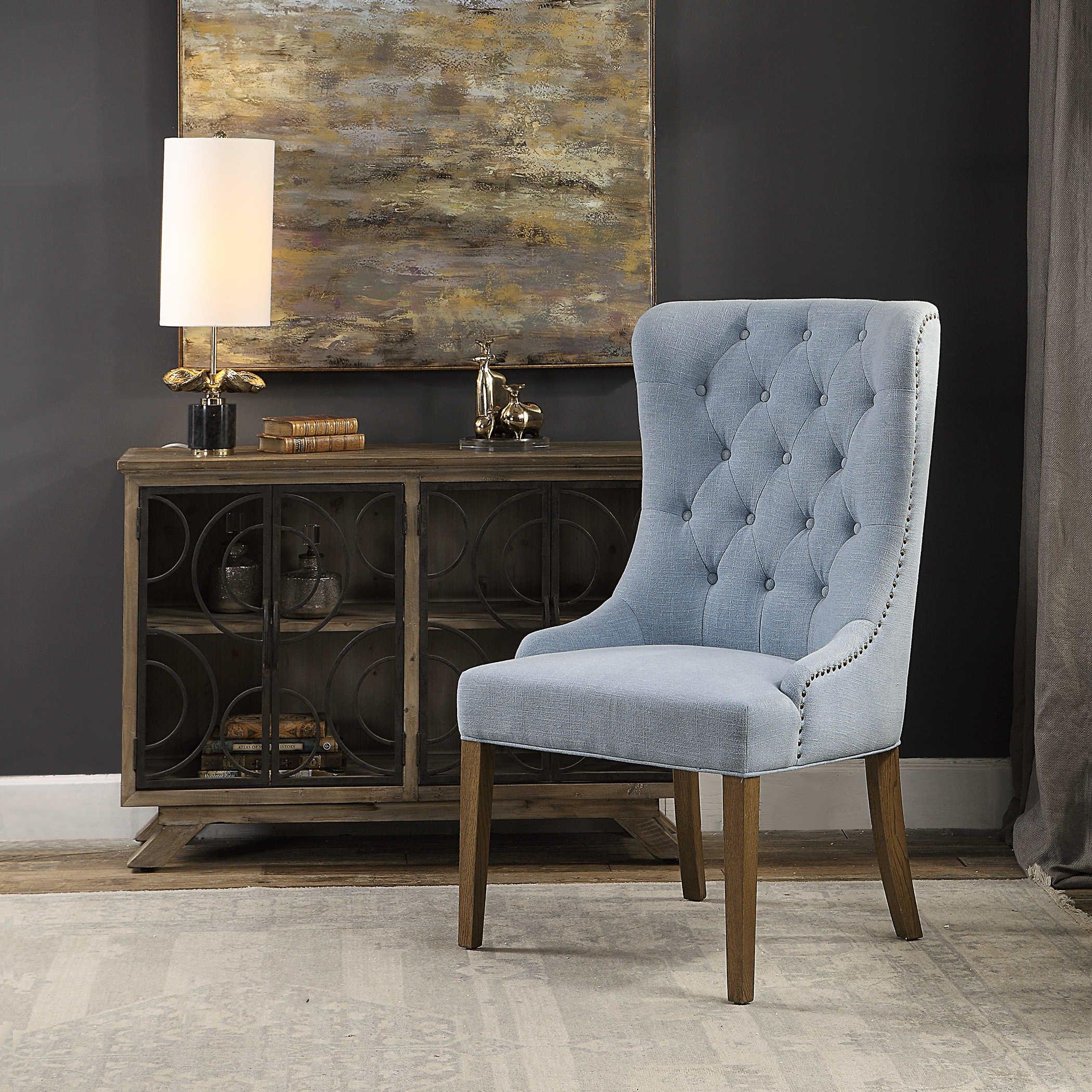 Rioni Tufted Wing Chair - Remutear