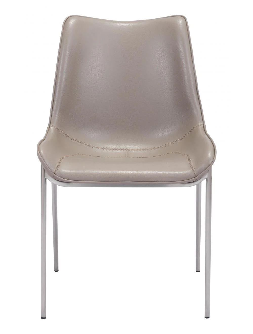 Magnus Dining Chair (Set of 2) Gray & Silver - Remutear
