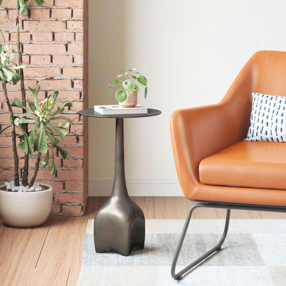 Lexi Side Table Charcoal - Remutear
