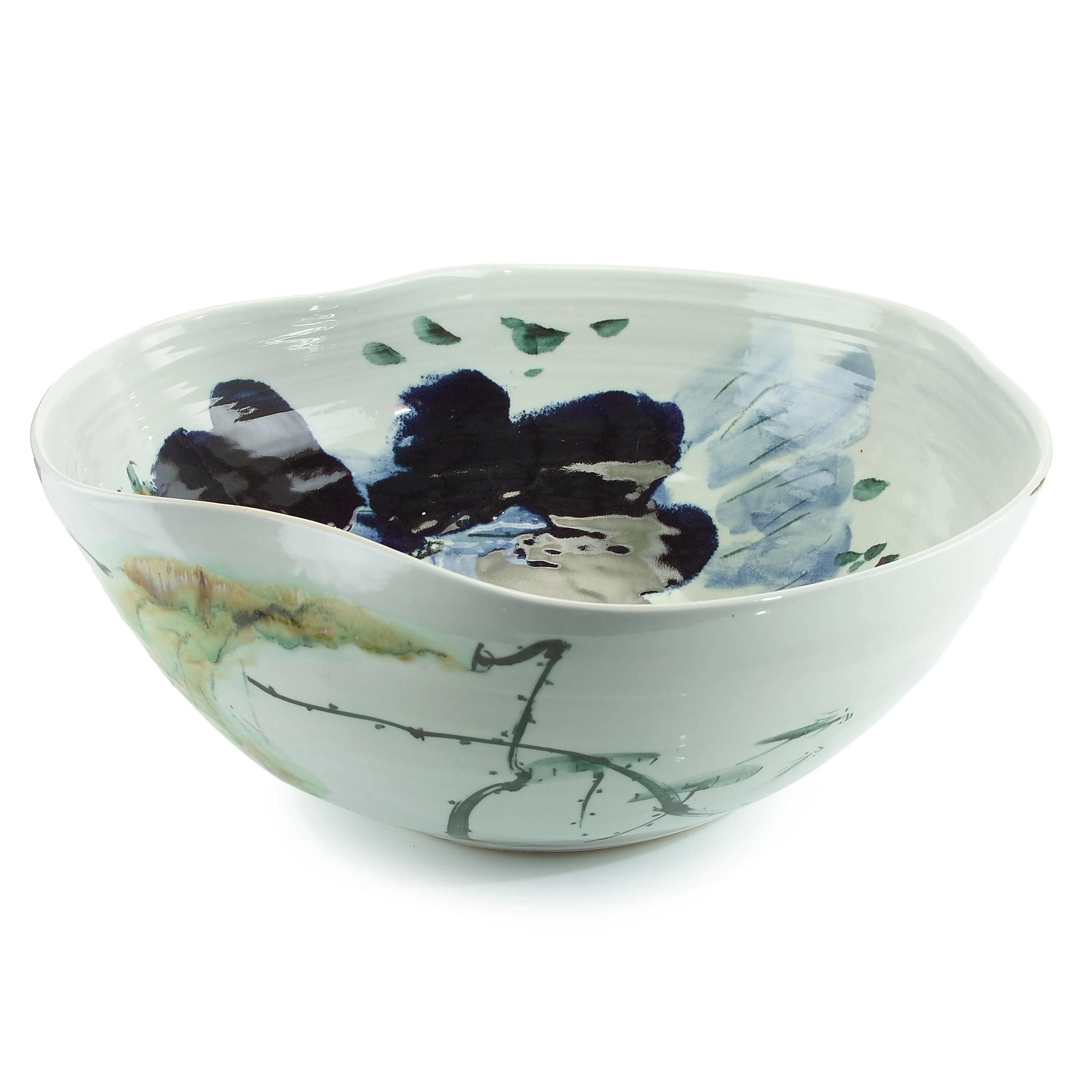Curled-Rim Porcelain Bowl - Remutear