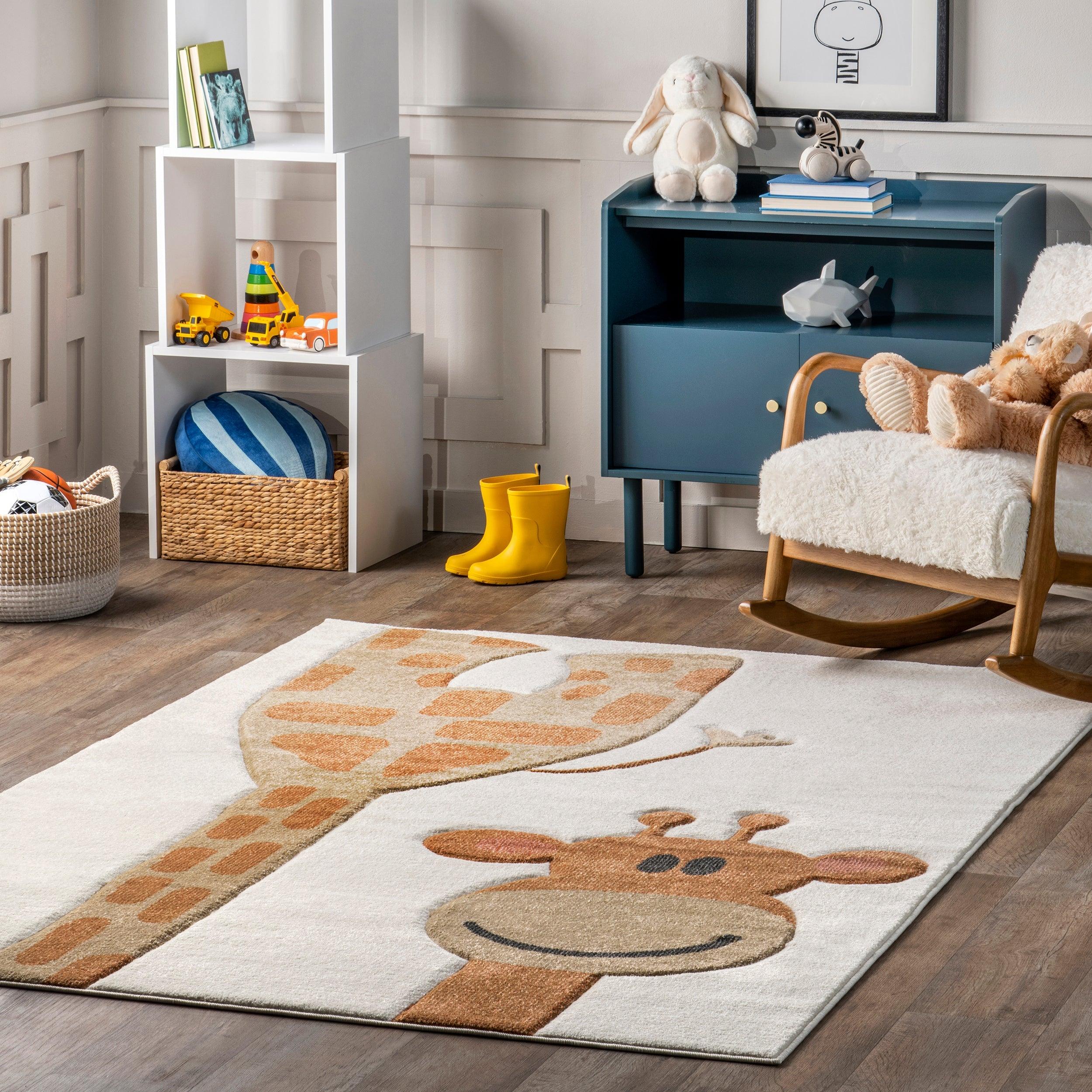 Anabell Giraffe Kids Area Rug - Remutear