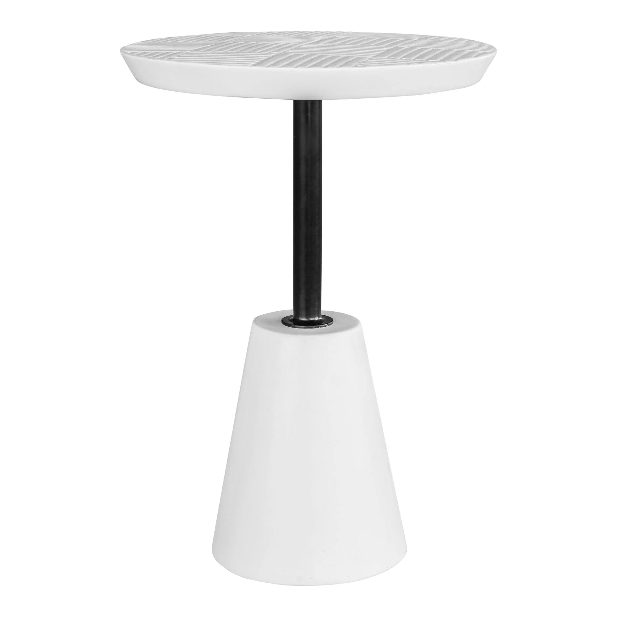 Foundation Outdoor Accent Table White - Remutear