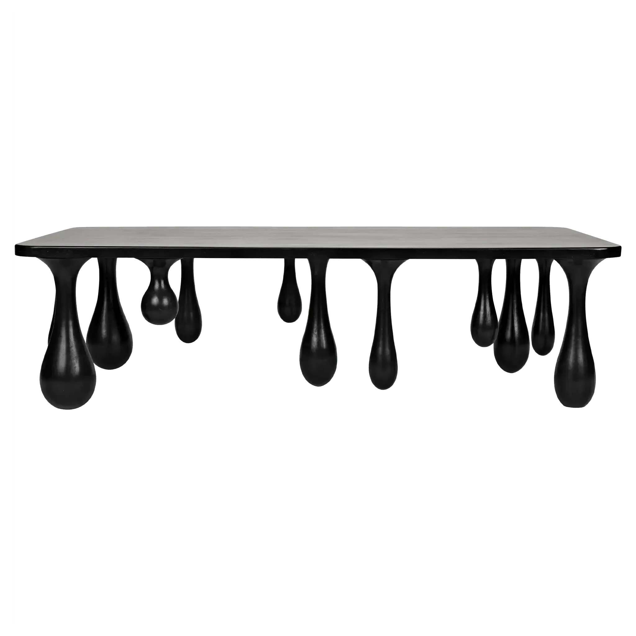 Drop Coffee Table, Hand Rubbed Black - Remutear