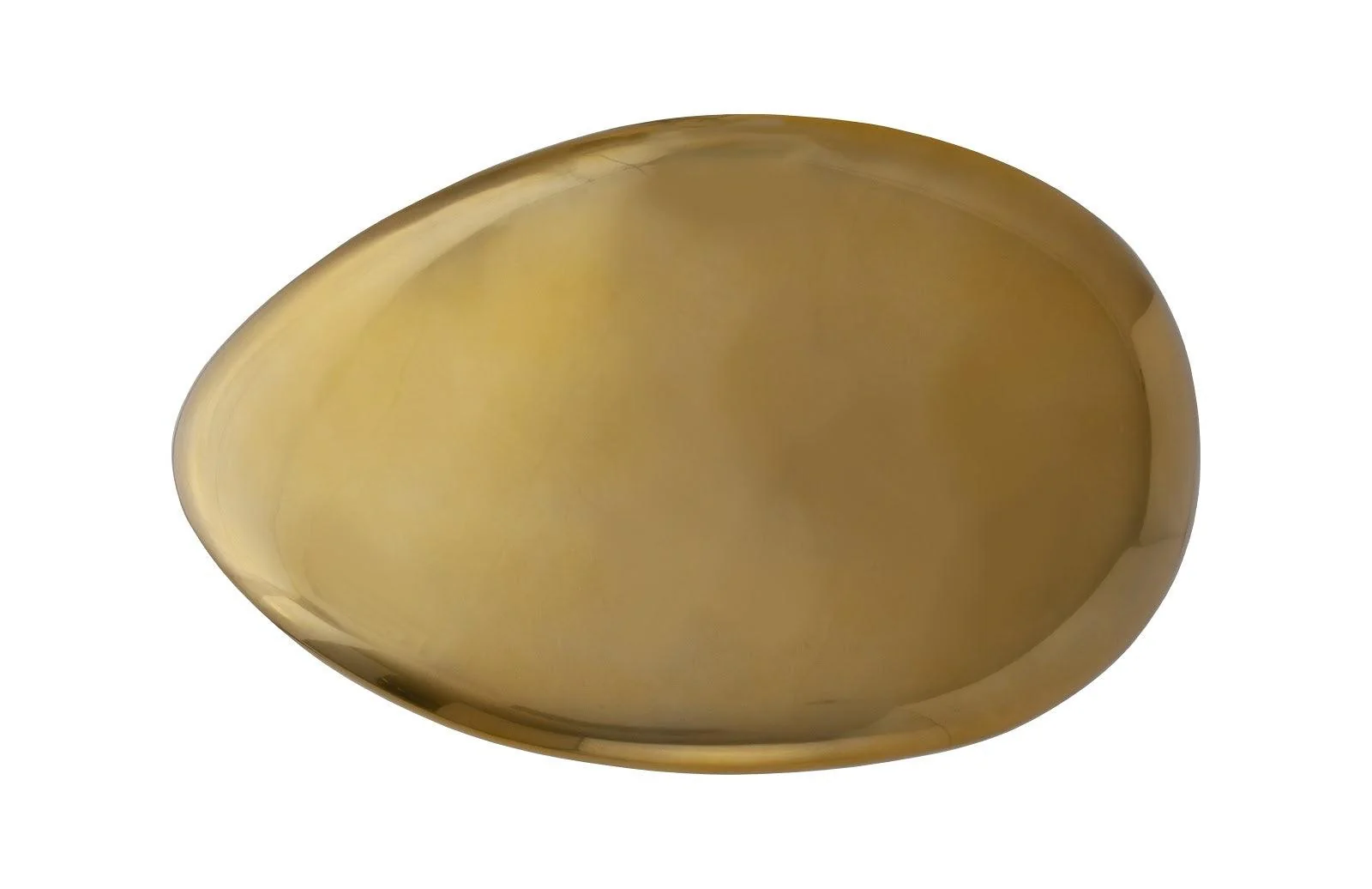 River Stone Coffee Table, Large, Liquid Gold - Remutear