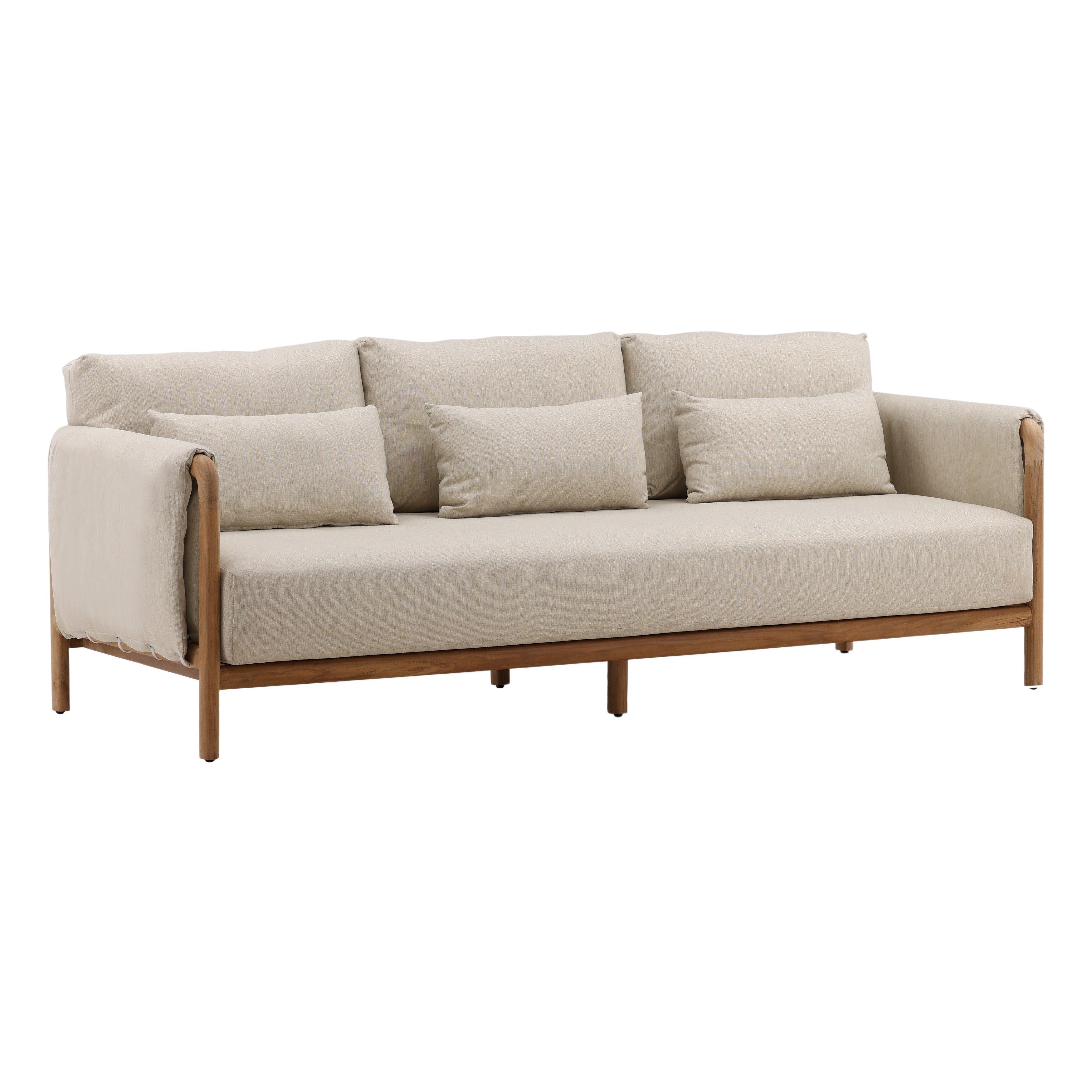 Milbert Outdoor Sofa Beige - Remutear