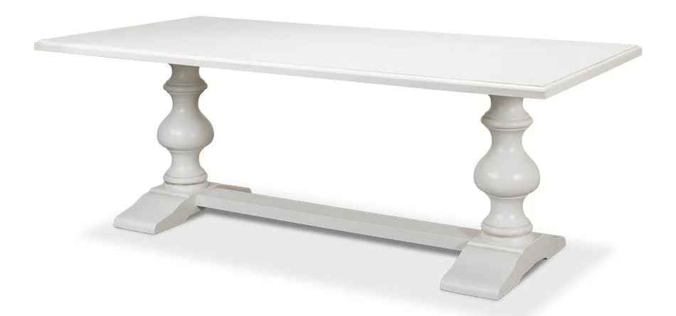 Lionisio Trestle Table - Cortina White - Remutear