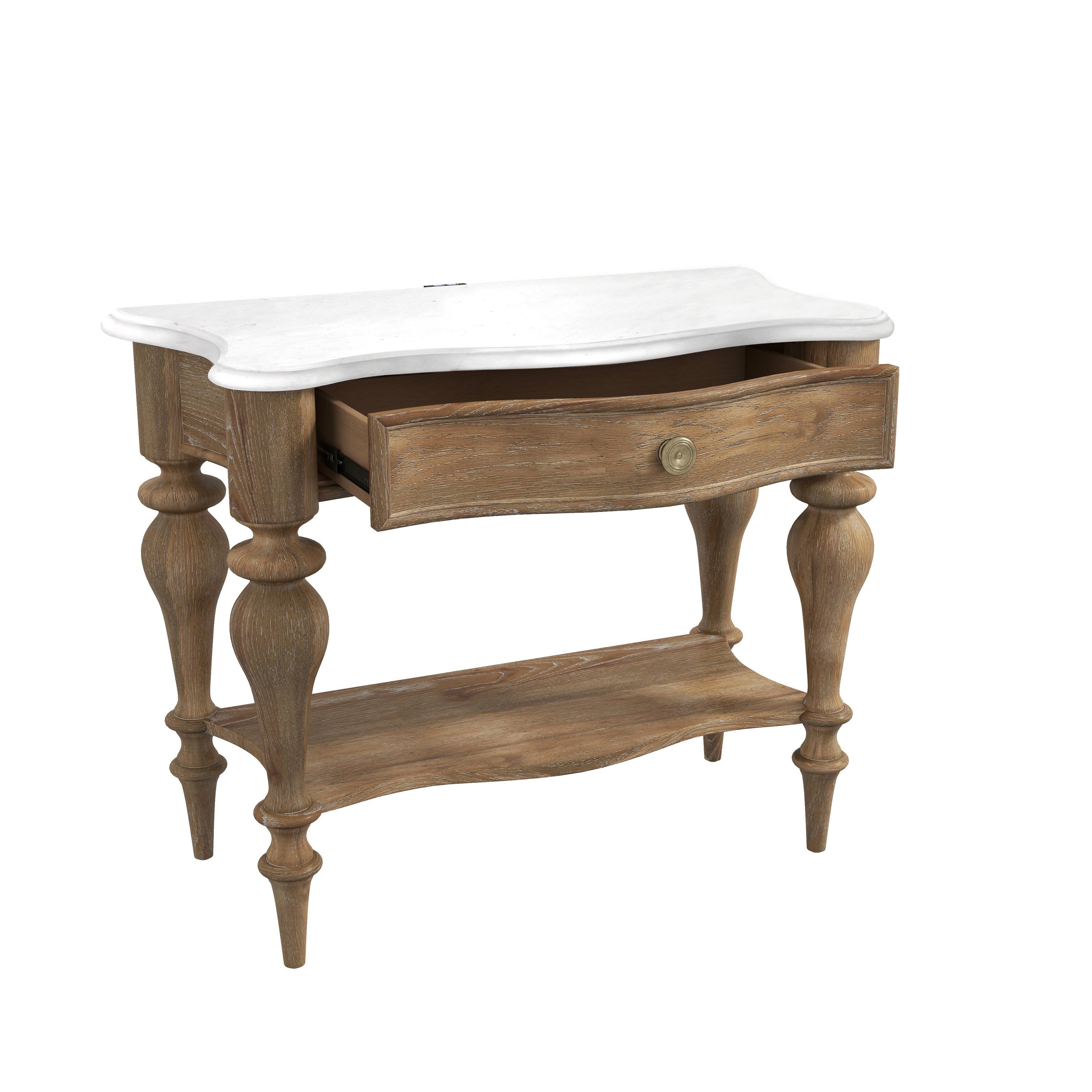 Weston Hills Bedside Table with Storage Drawer - Remutear