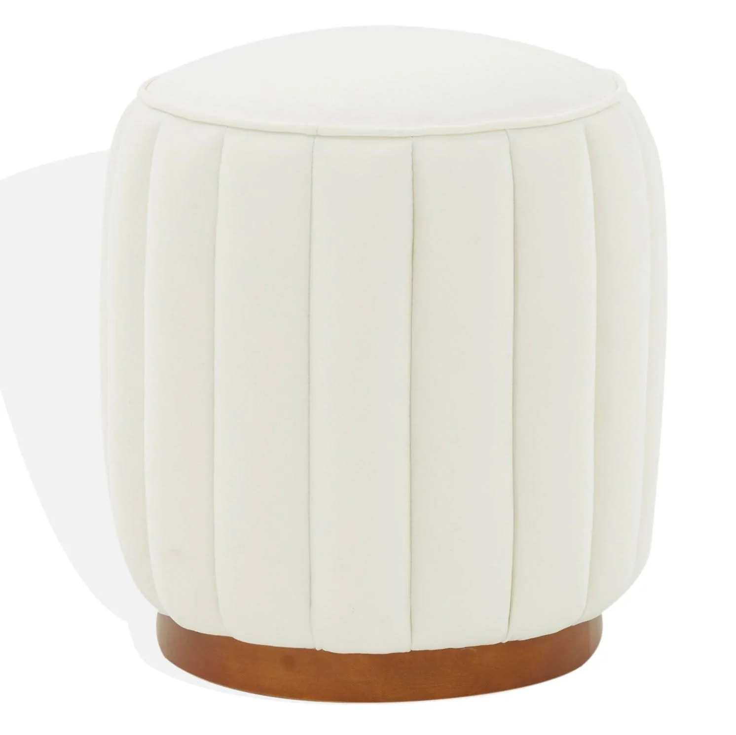 SHERRIE ROUND CHANNEL TUFTED OTTOMAN - Remutear