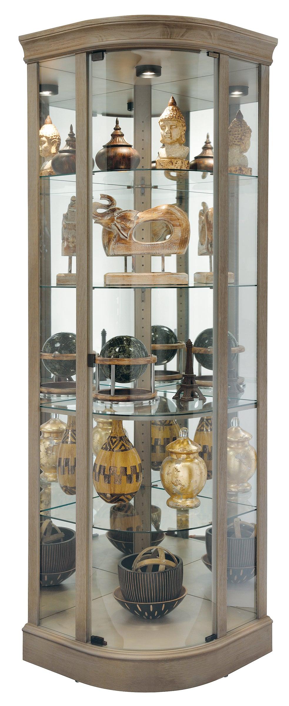 Marlowe V Corner Curio Cabinet - Remutear
