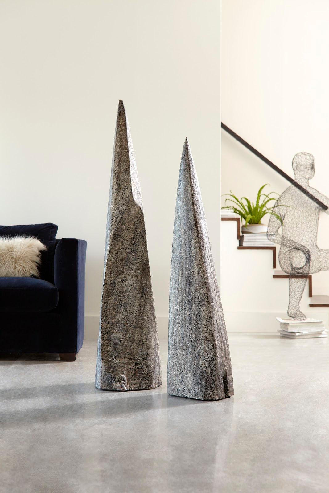 Shark Tooth Sculpture, Small, Gray Stone Finish - Remutear