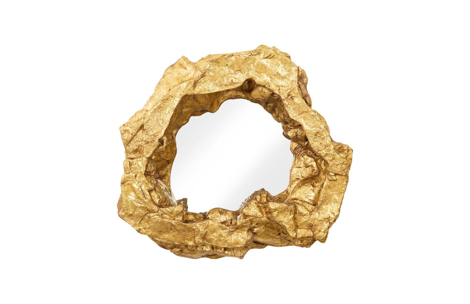 Rock Pond Mirror, Gold Leaf - Remutear