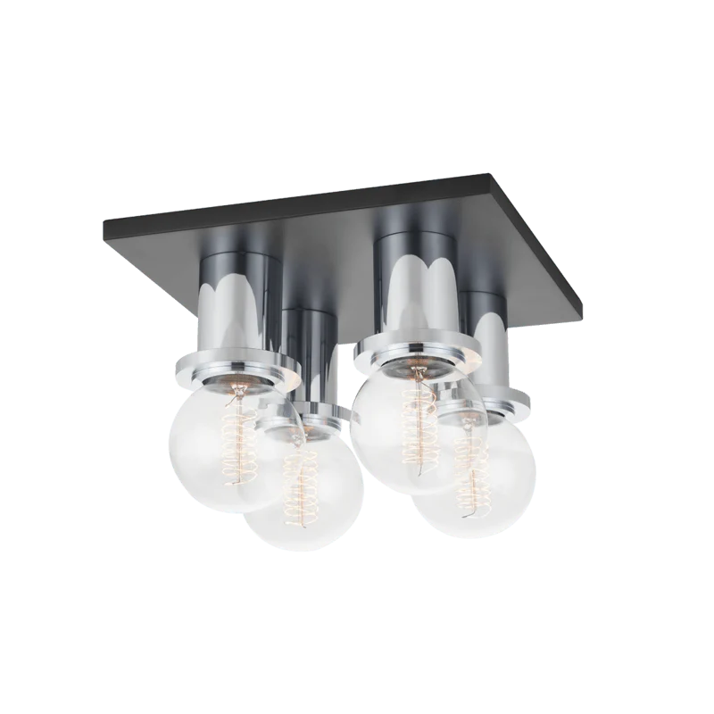 BRANDI 4 LIGHT FLUSH MOUNT - Remutear