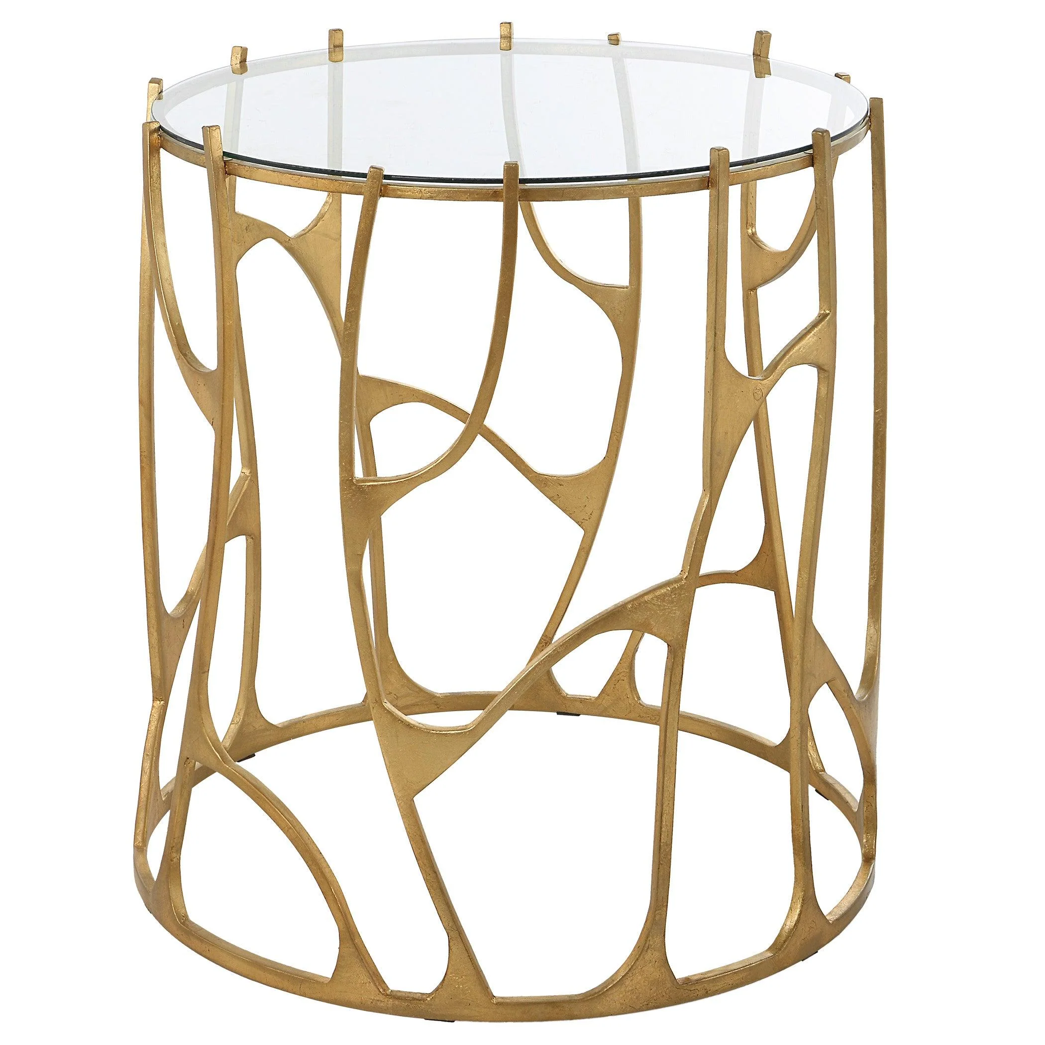 Ritual Round Gold Side Table - Remutear