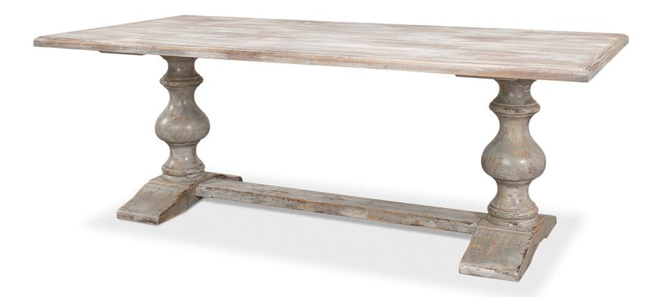 Lionisio Trestle Table - Grey Oak - Remutear