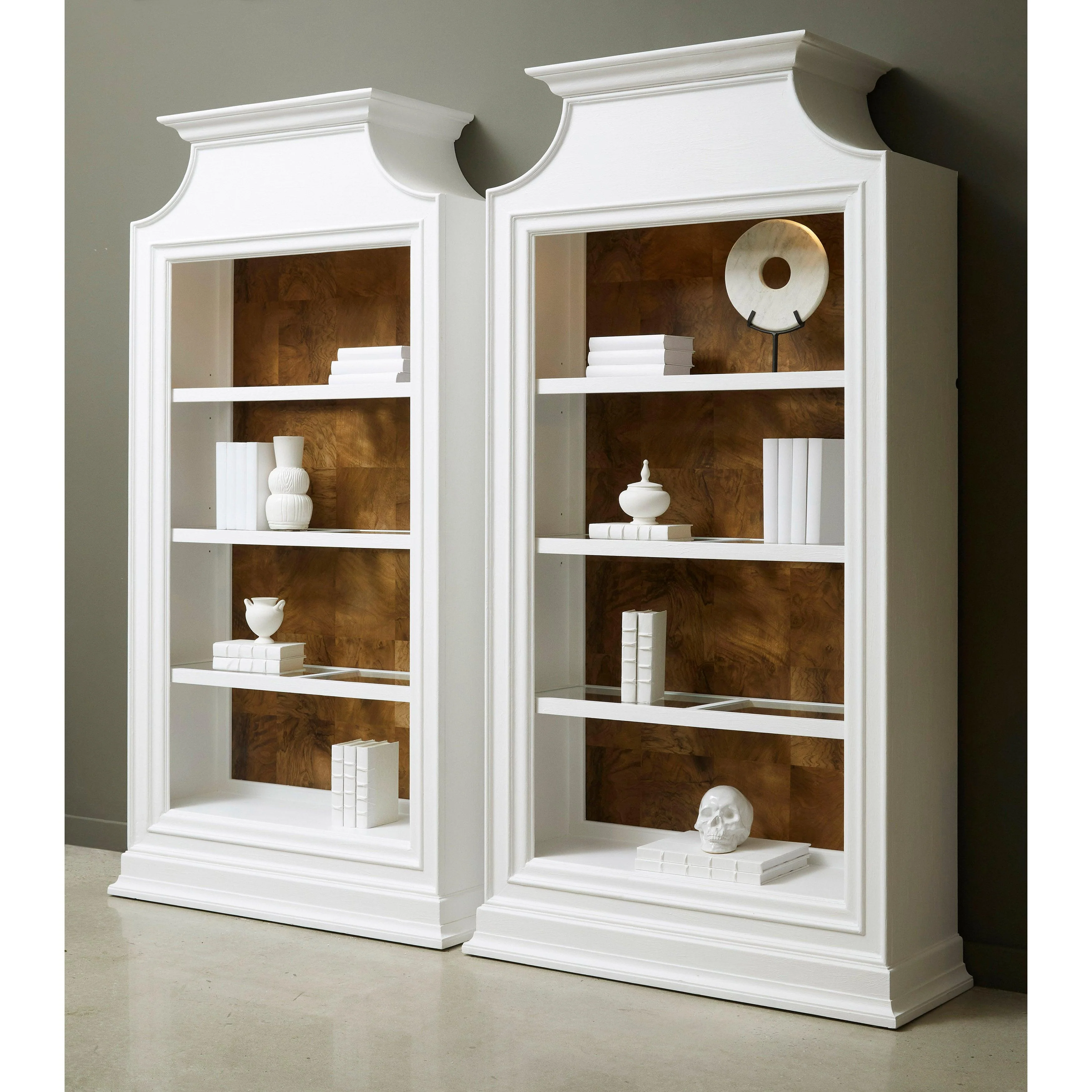 Open Storage 3 Shelf Bookcase with Natural Wood Back Panel - Remutear