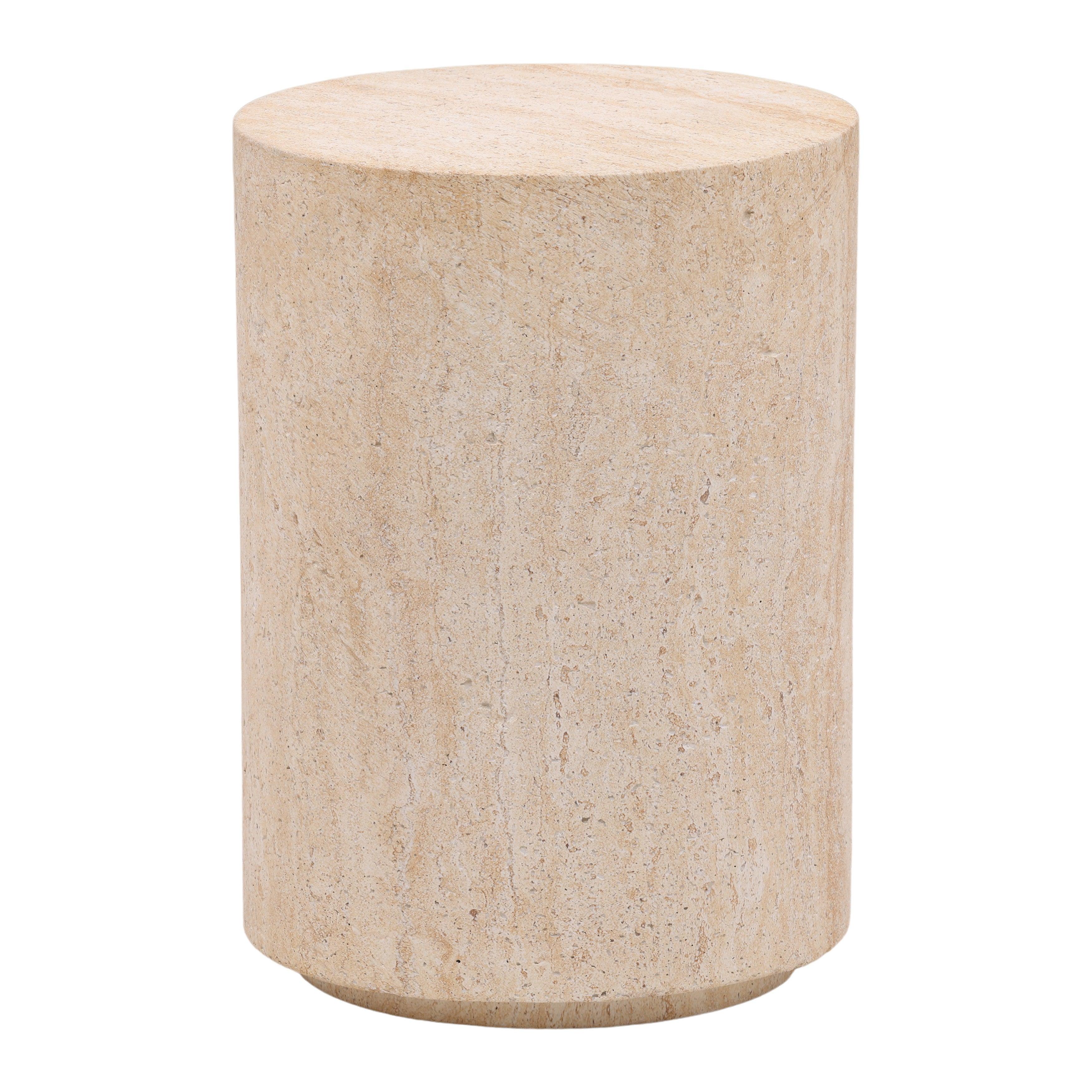 Solomon Outdoor End Table Natural - Remutear