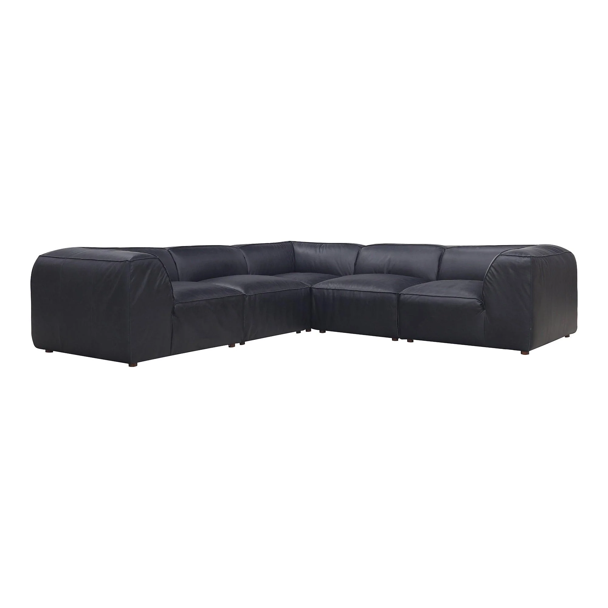Form Dream Modular Sectional Vantage Black Leather - Remutear
