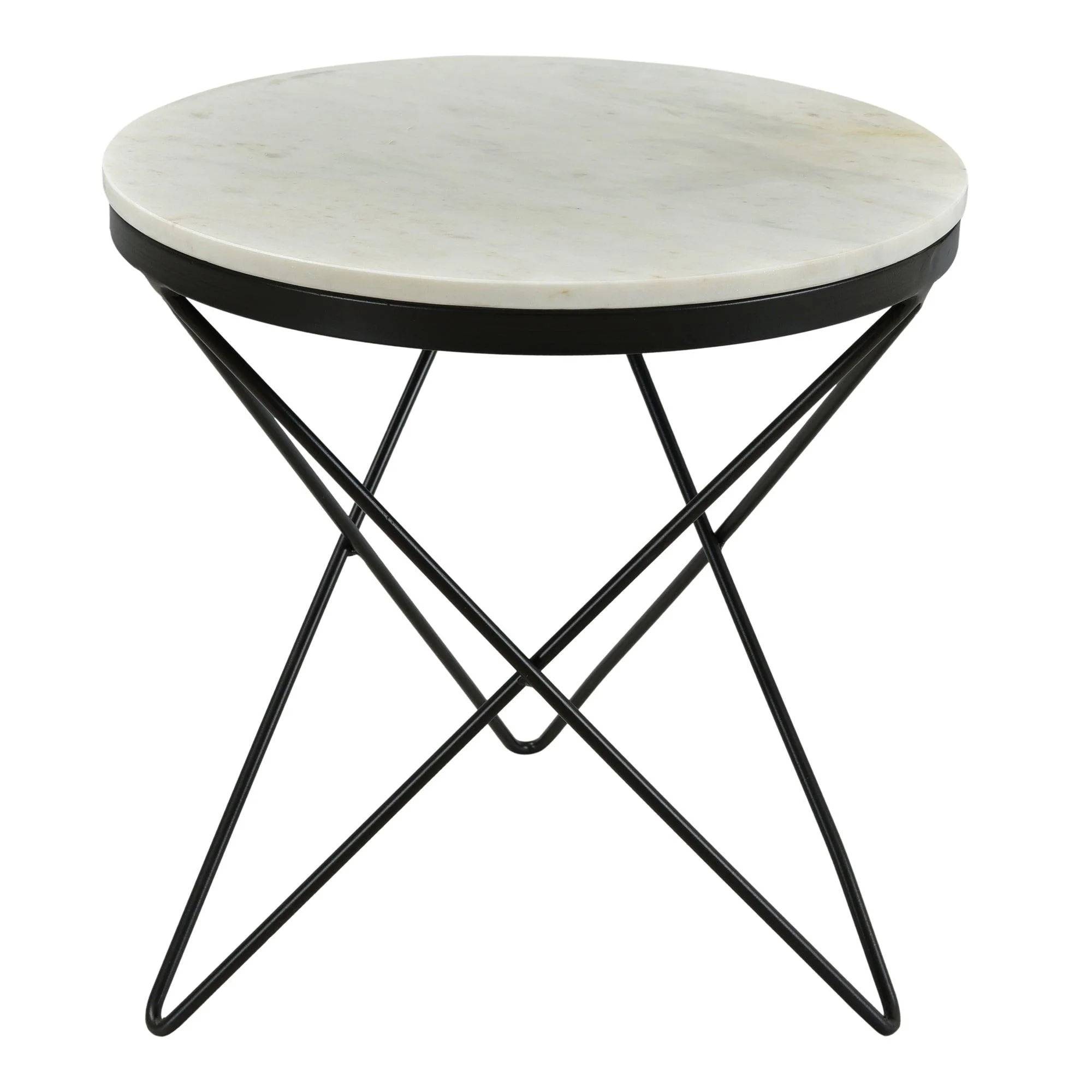Haley Side Table Black Base - Remutear