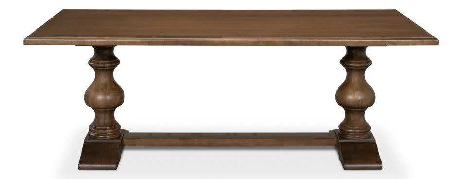 Lionisio Trestle Table - Driftwood Finish - Remutear