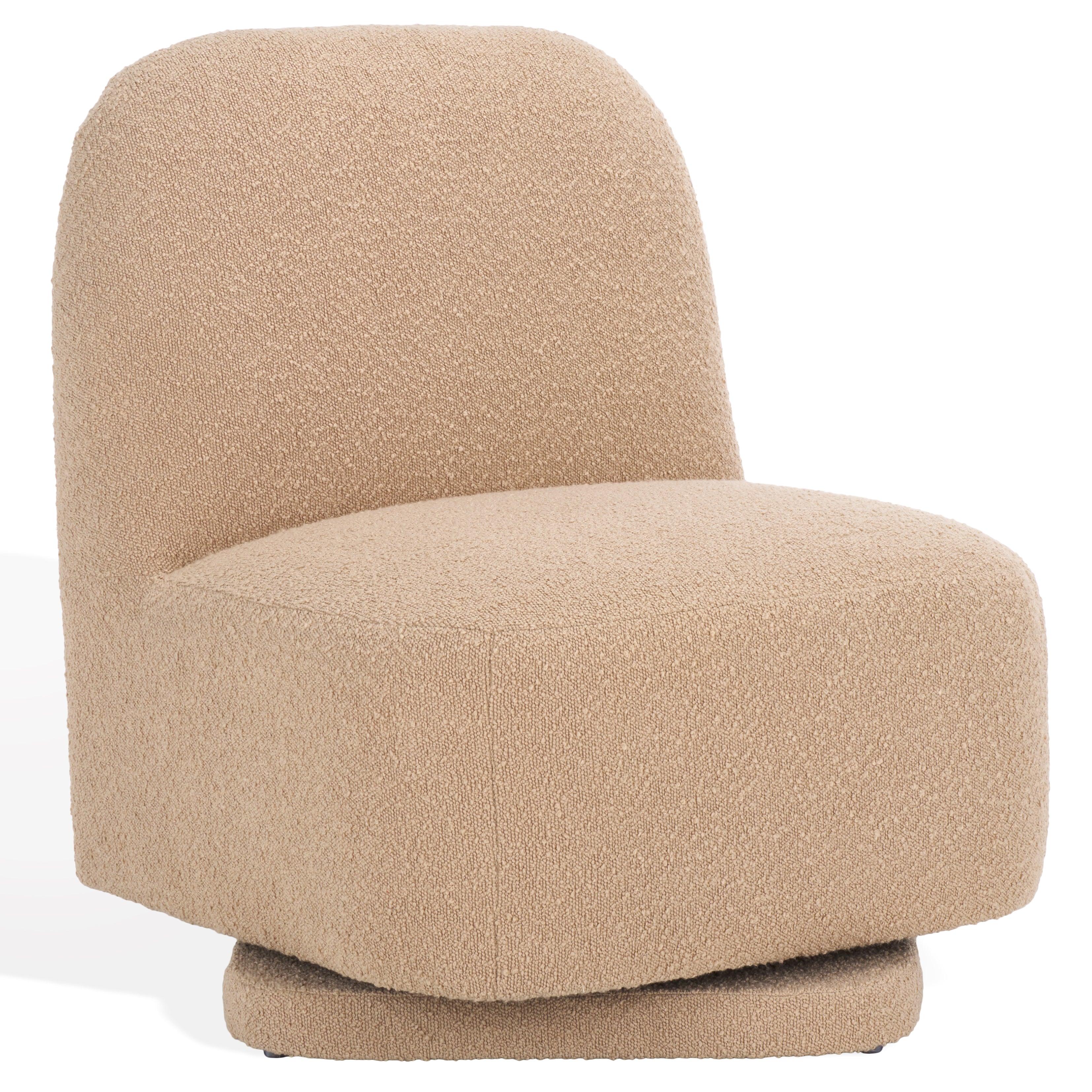 Bianka Boucle Swivel Chair - Remutear
