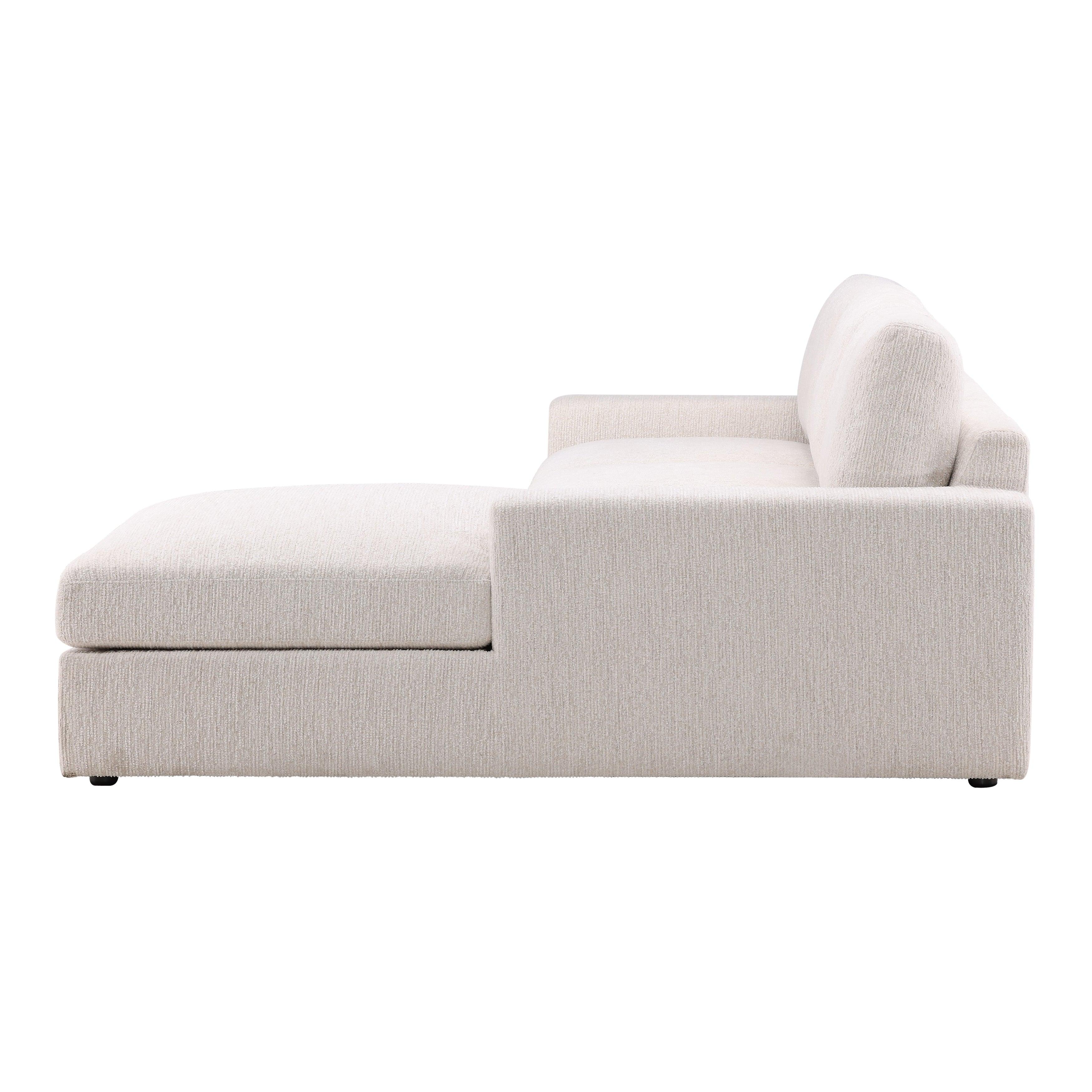 Bryson Right Chaise Sectional Cream - Remutear