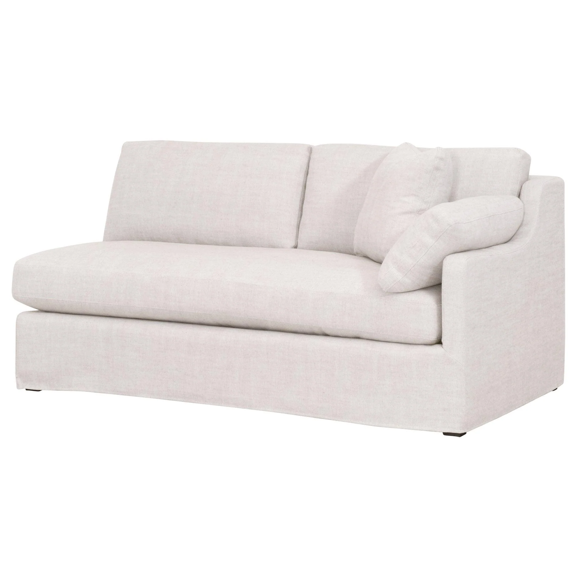 Lena Modular Slipcover 2-Seat Right Slope Arm Sofa - Remutear