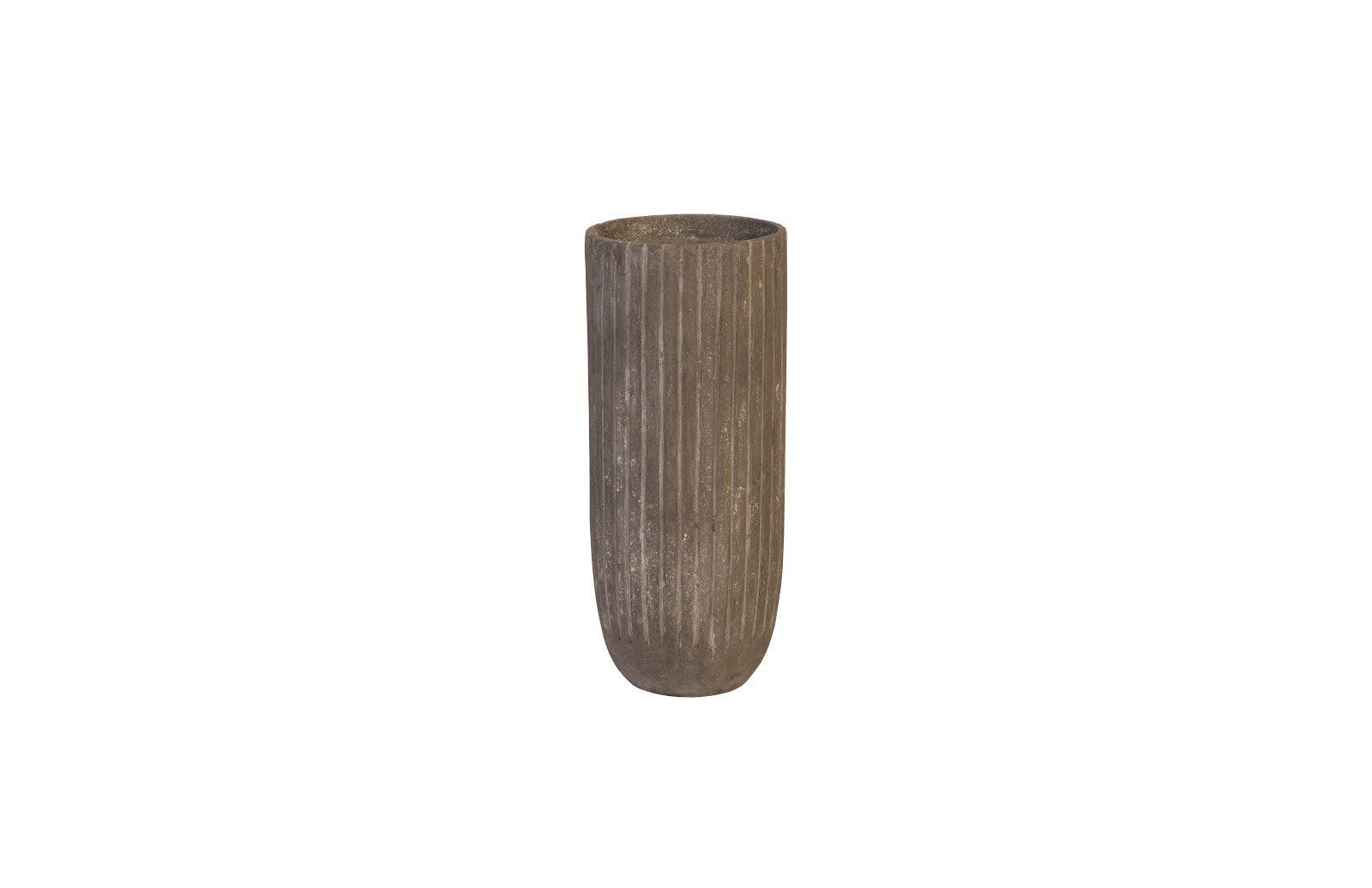 Lourdes Planter, Medium, Gray - Remutear