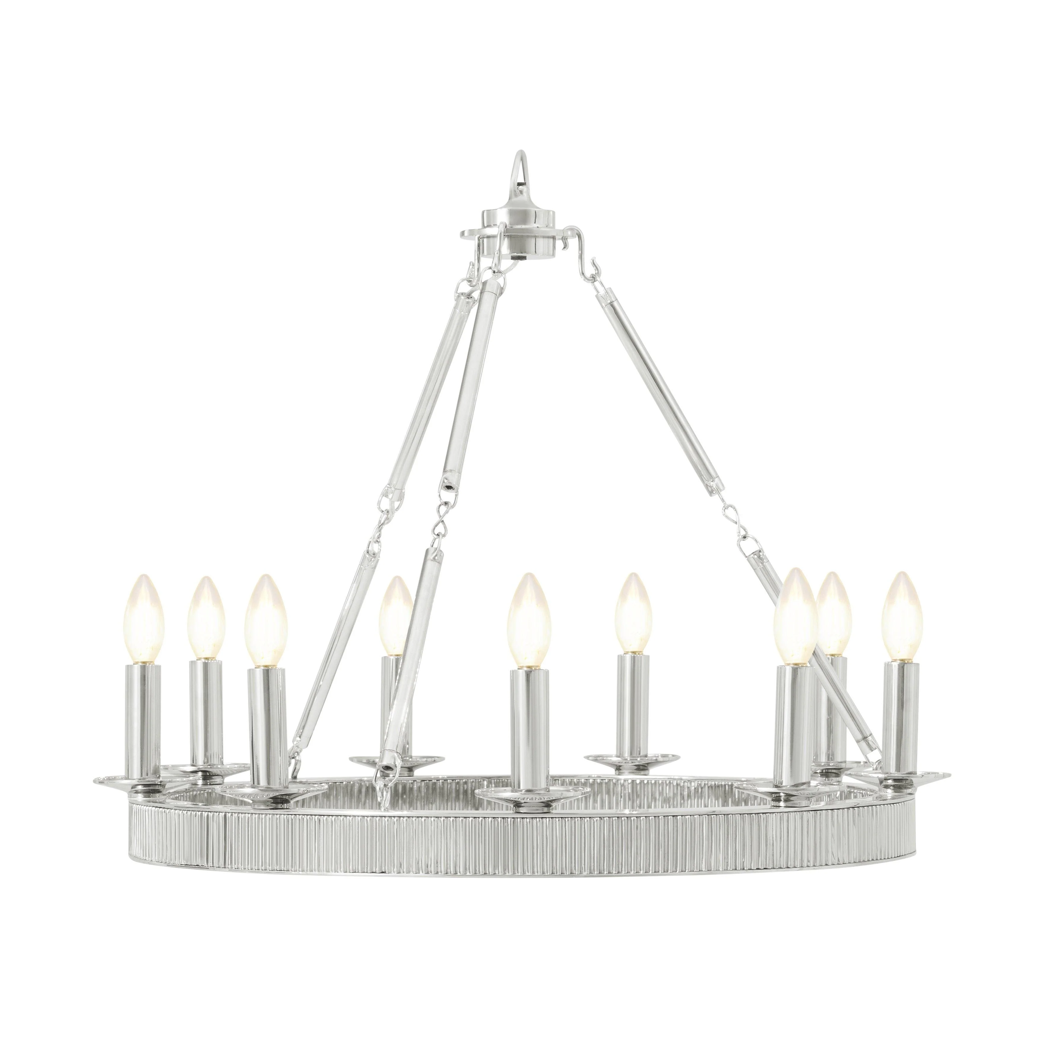 Simon Media Round 9 Light Chandelier - Remutear