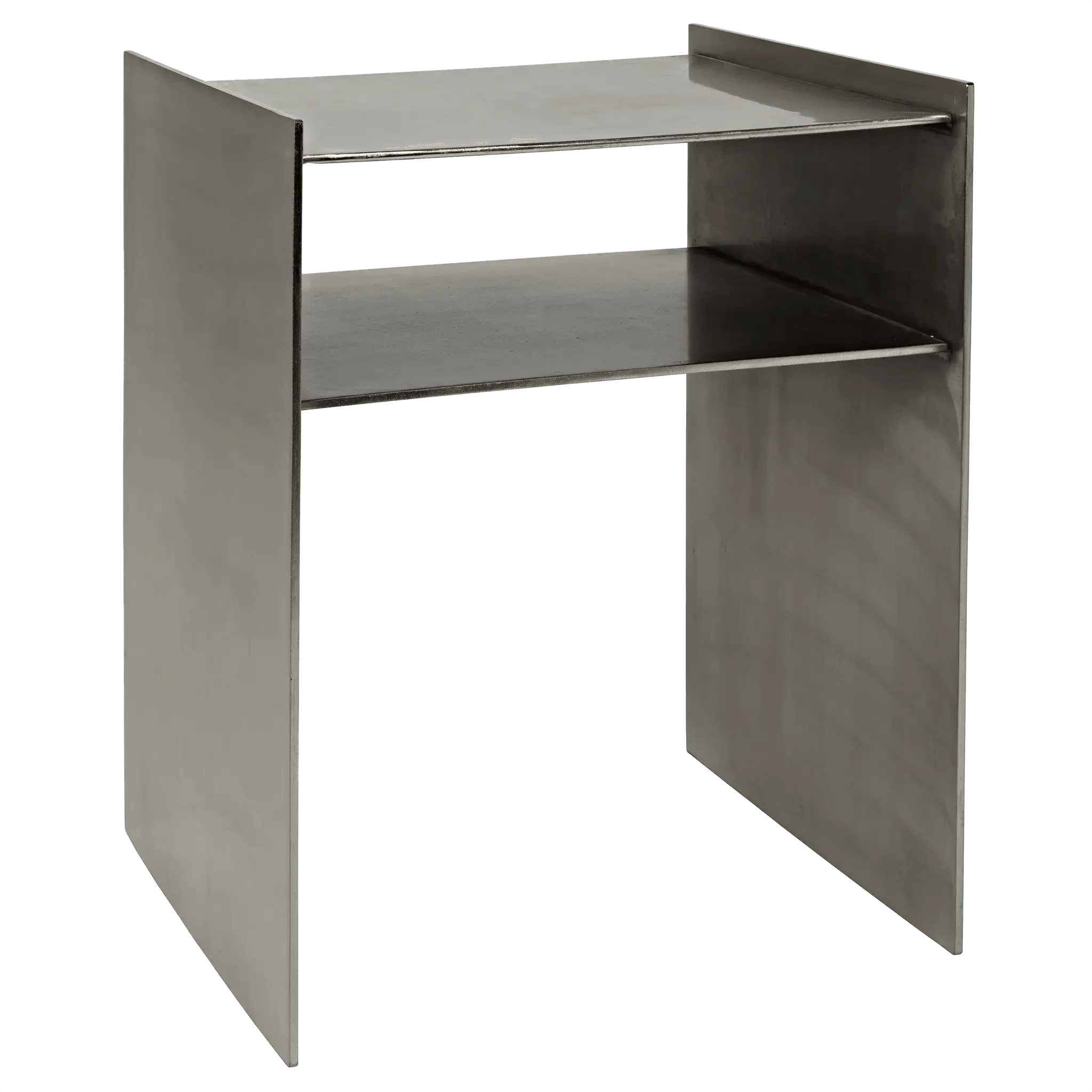 Cyrus Side Table, Antique Silver Finish - Remutear