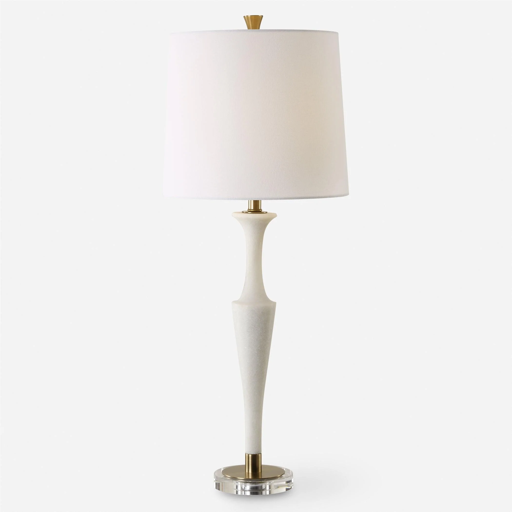 Colette White Stone Table Lamp - Remutear