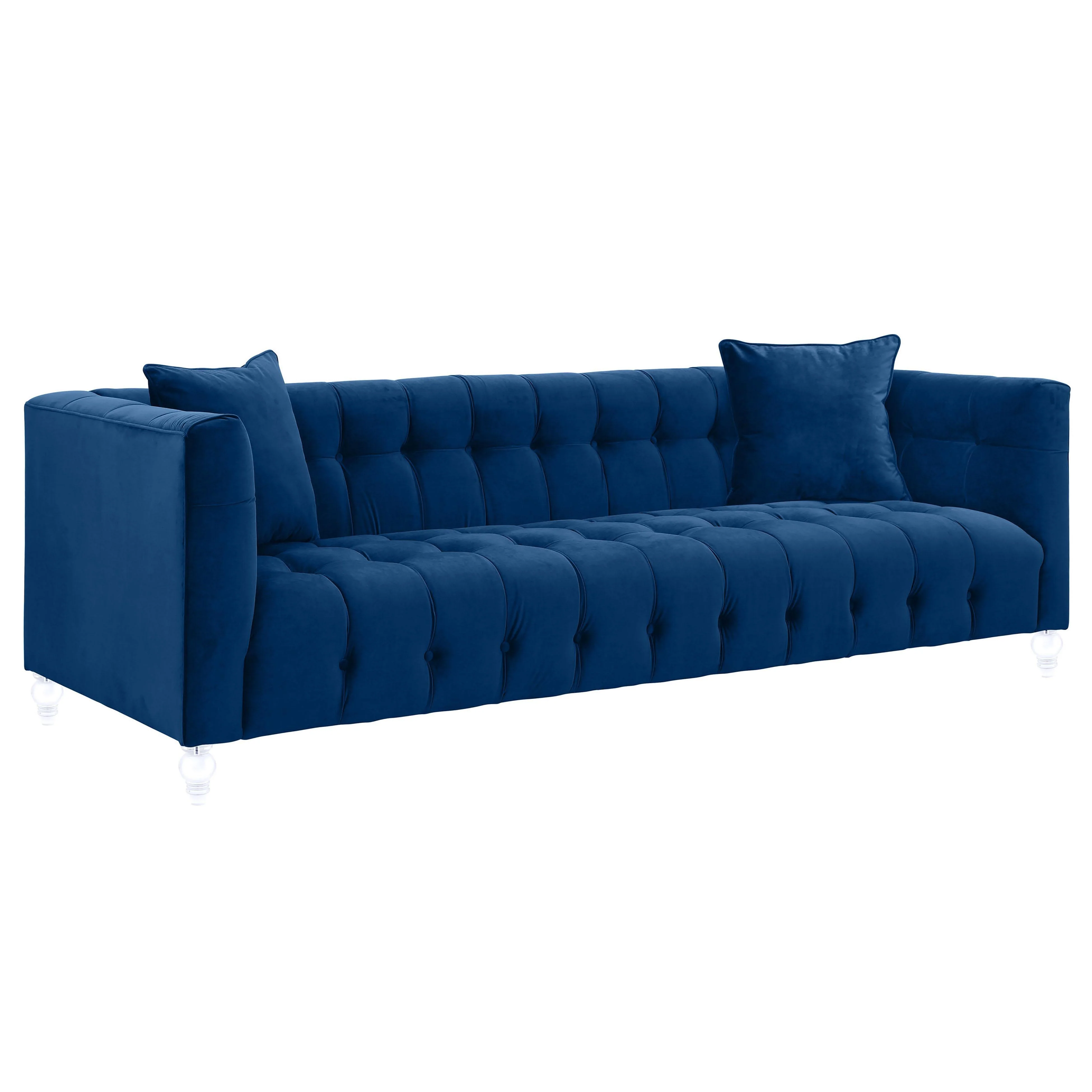 Bea Navy Velvet Sofa - Remutear