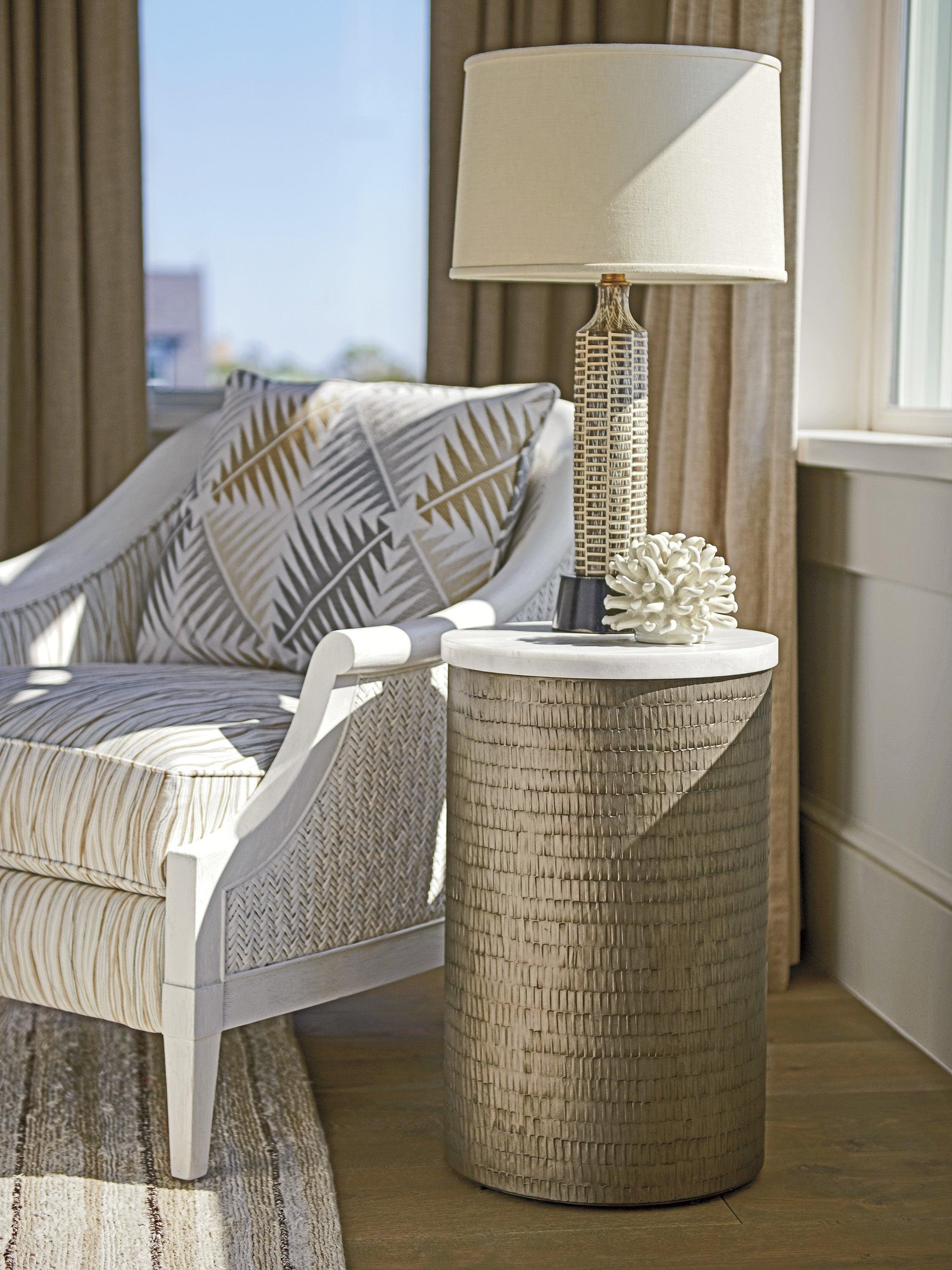 Ocean Breeze Turnberry Round Chairside Table - Remutear