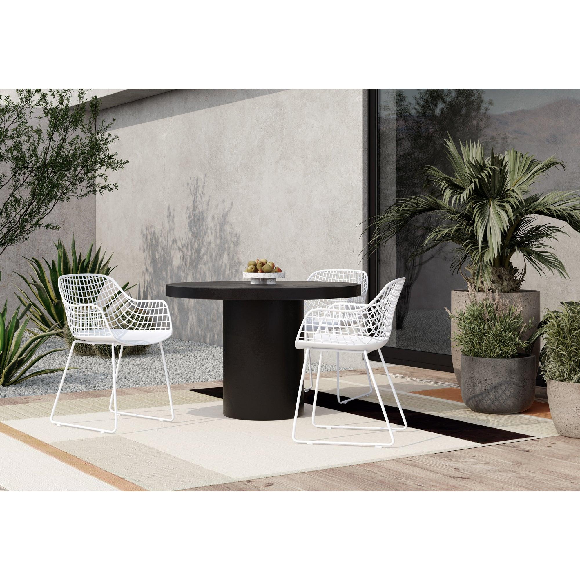 Cassius Outdoor Dining Table Black - Remutear