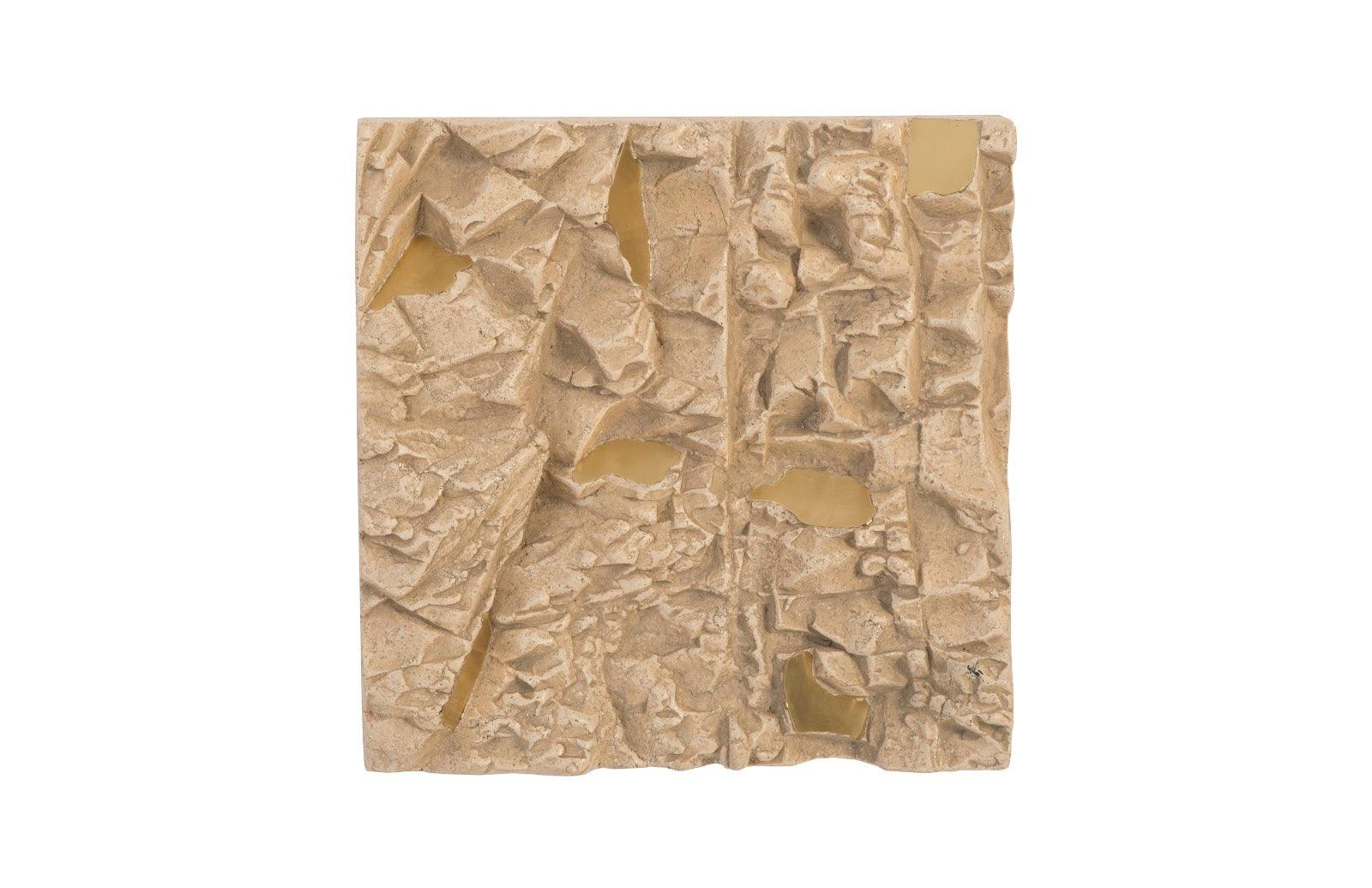 Rubble Wall Tile, Brass Accents - Remutear