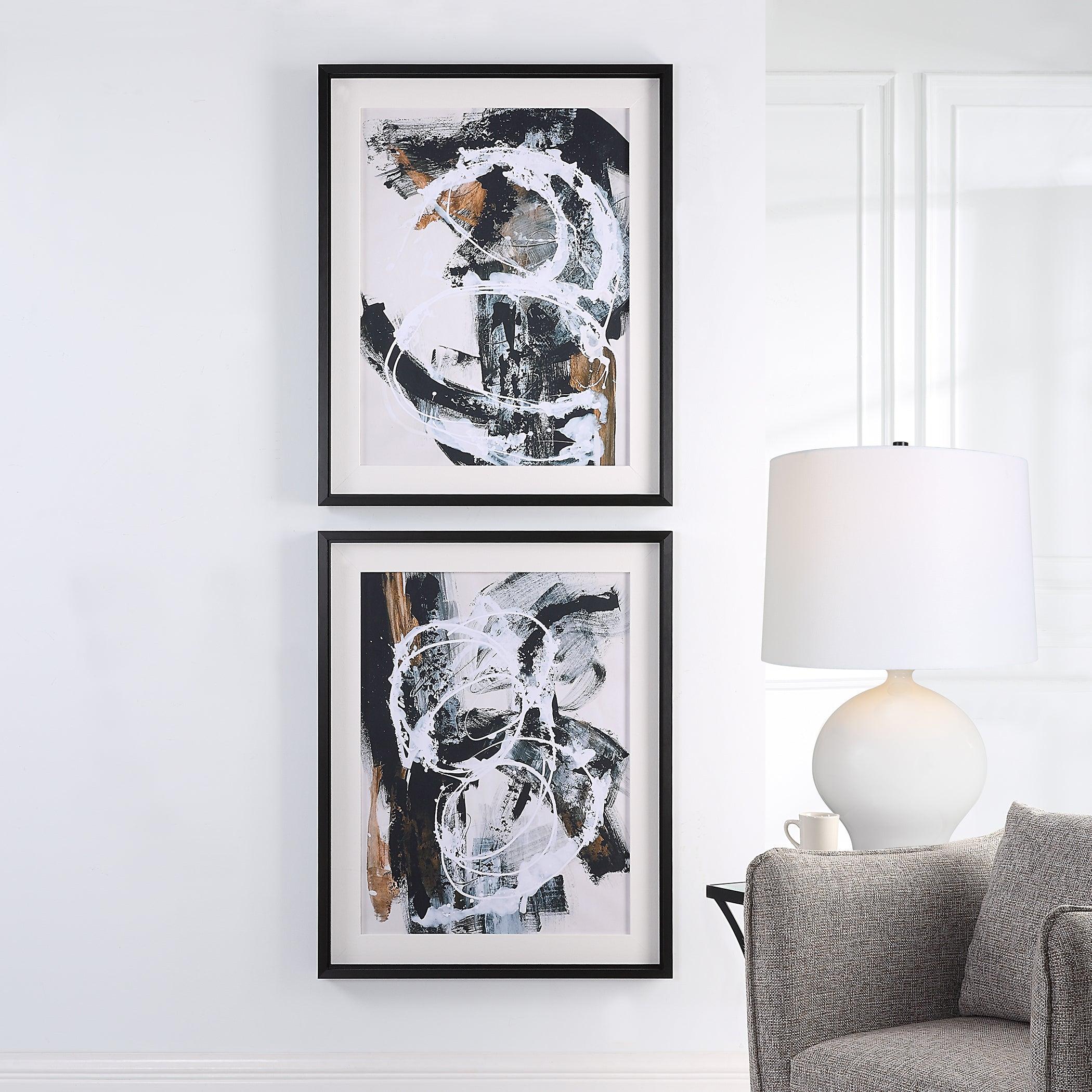 Winterland Abstract Prints, Set/2 - Remutear