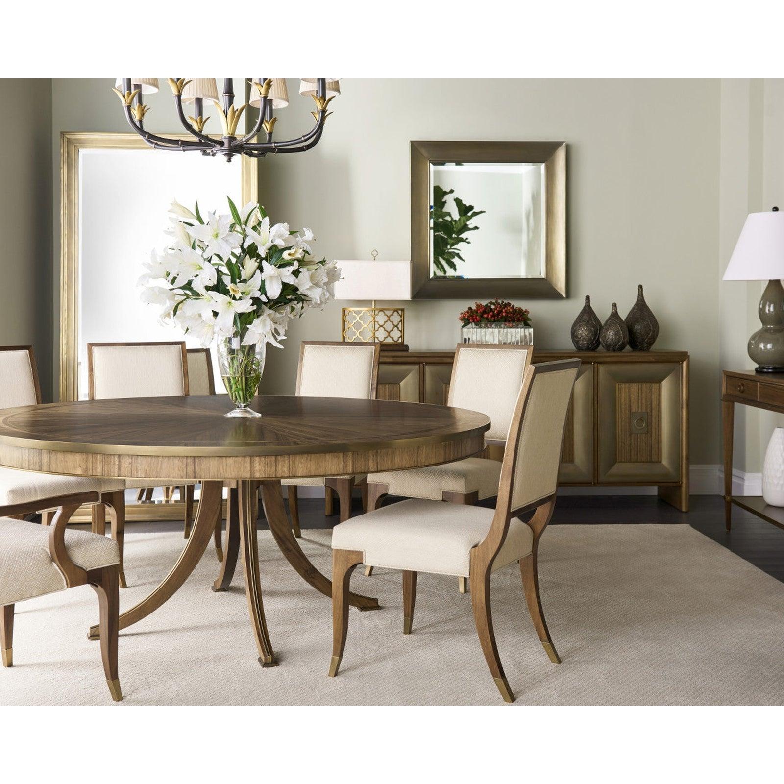 Hamilton Round Golden Amber Dining Table - Remutear
