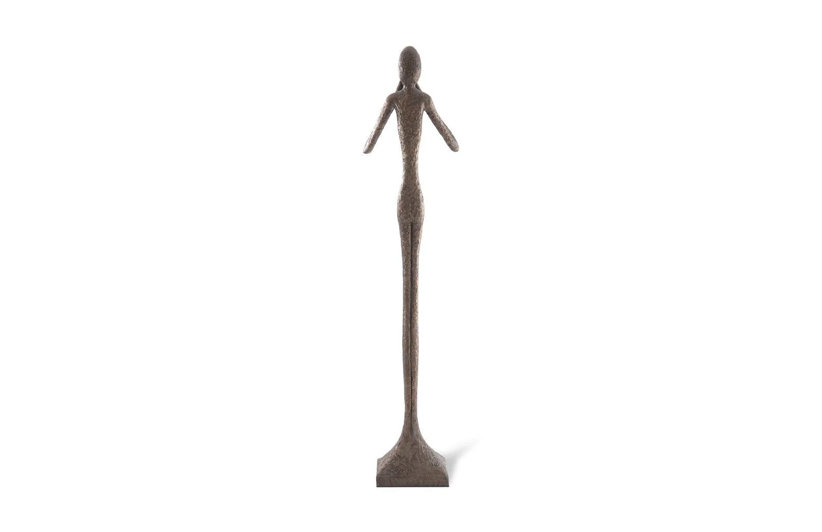 Speak No Evil Slender Sculpture, Large, Resin, Bronze Finish - Remutear