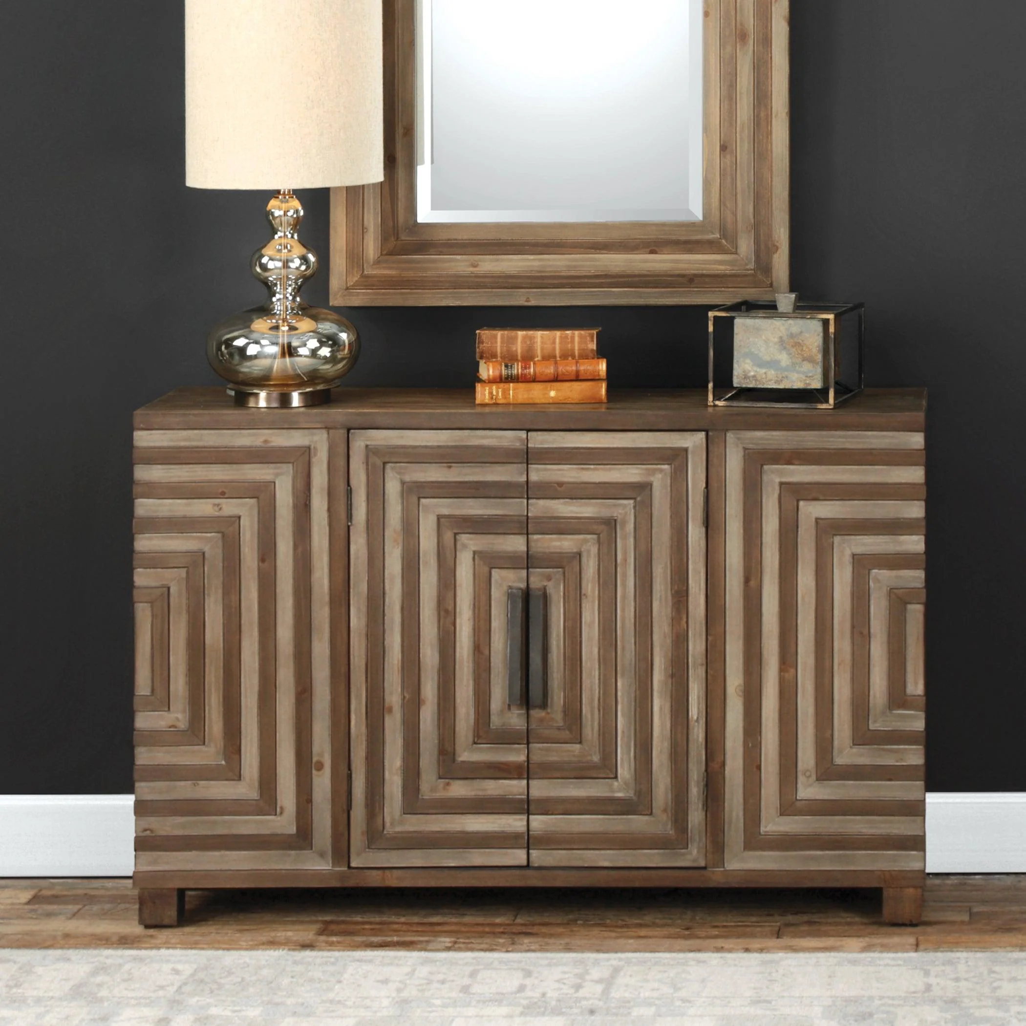 Layton Geometric Console Cabinet - Remutear