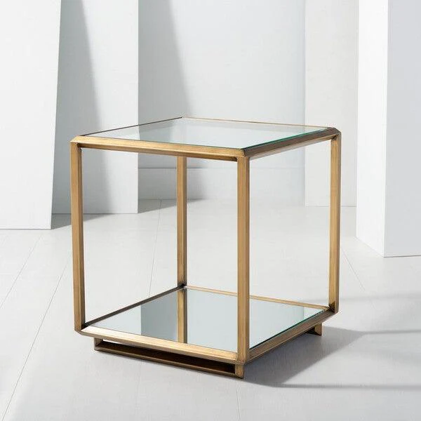 FLORABELLA MIRRORED ACCENT TABLE - Remutear