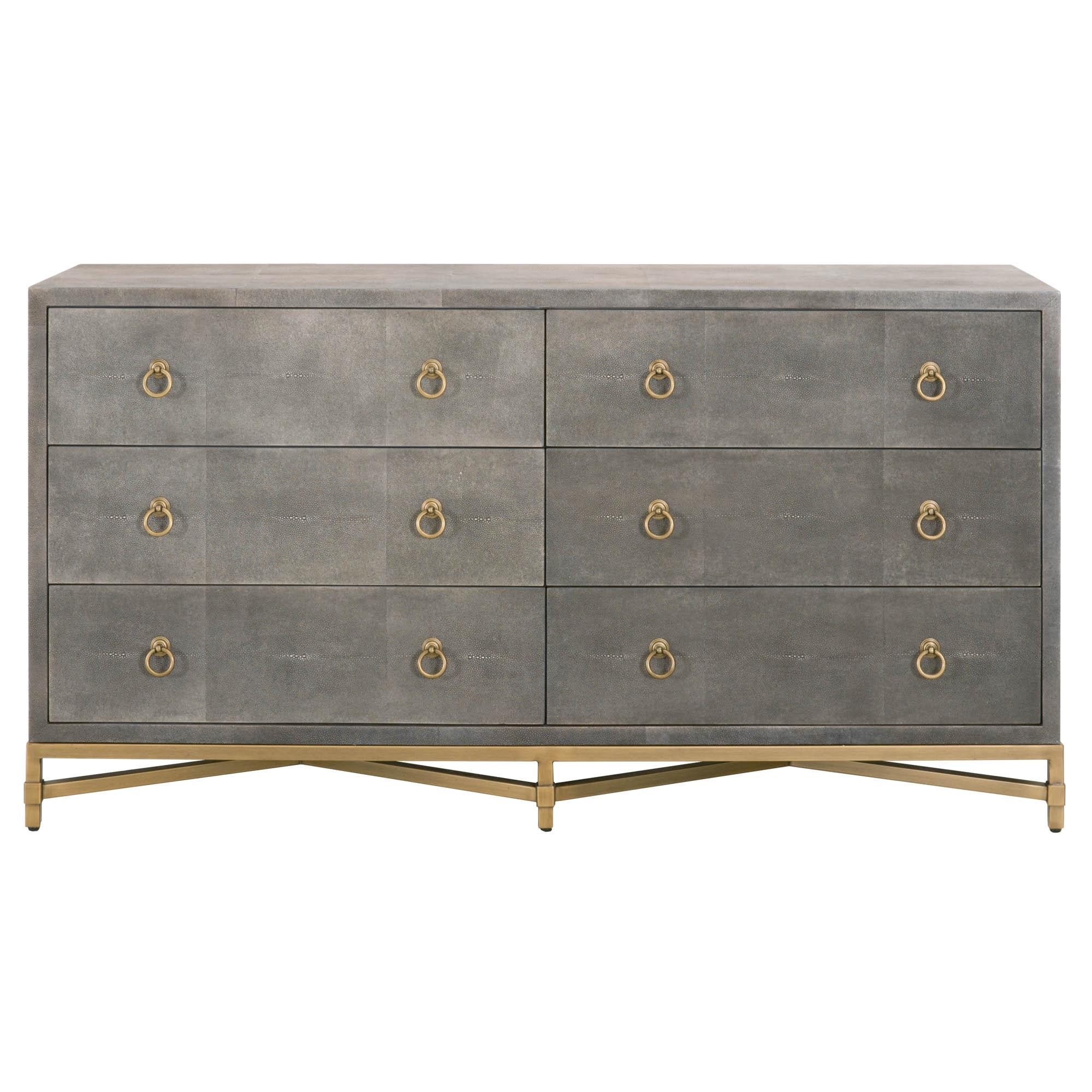 Strand Shagreen 6-Drawer Double Dresser - Remutear