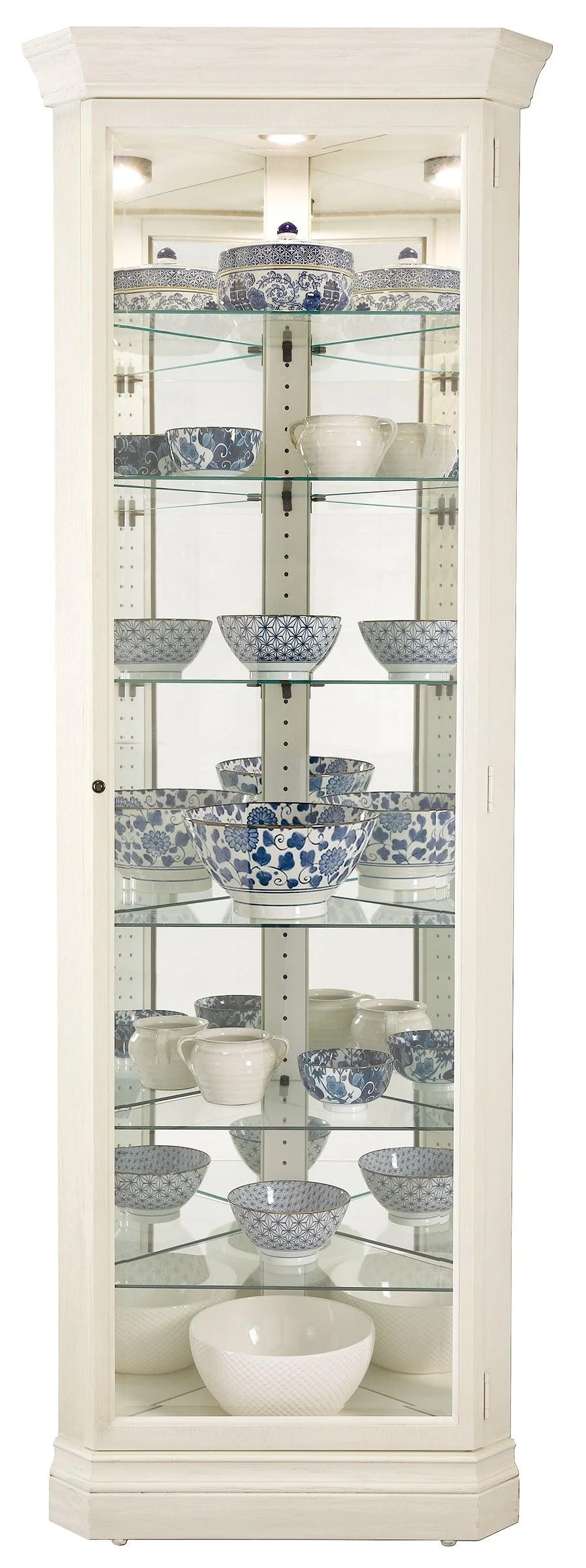 Delia II Corner Curio Cabinet - Remutear